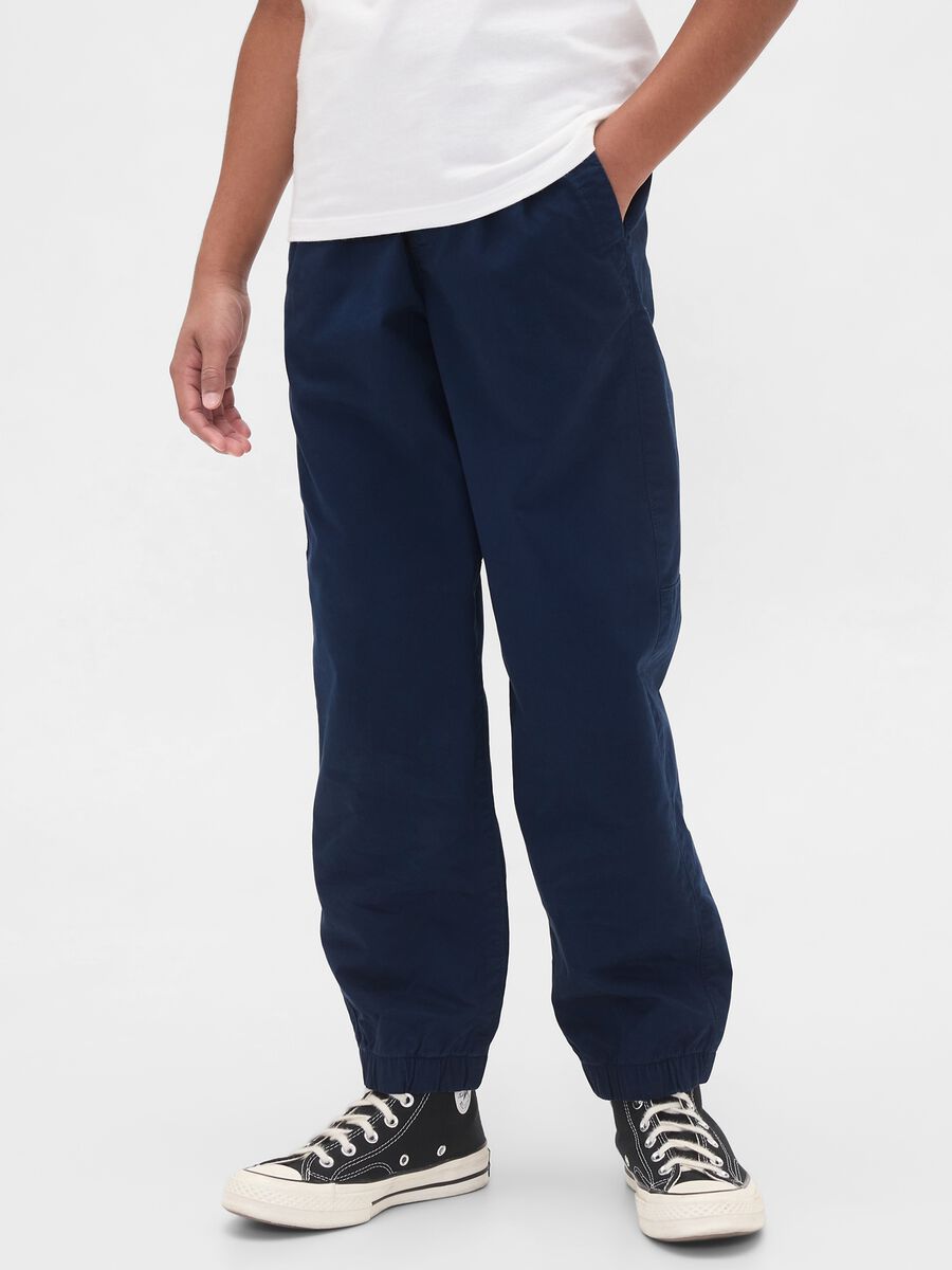 Pantaloni blu elasticizzati Boy_1