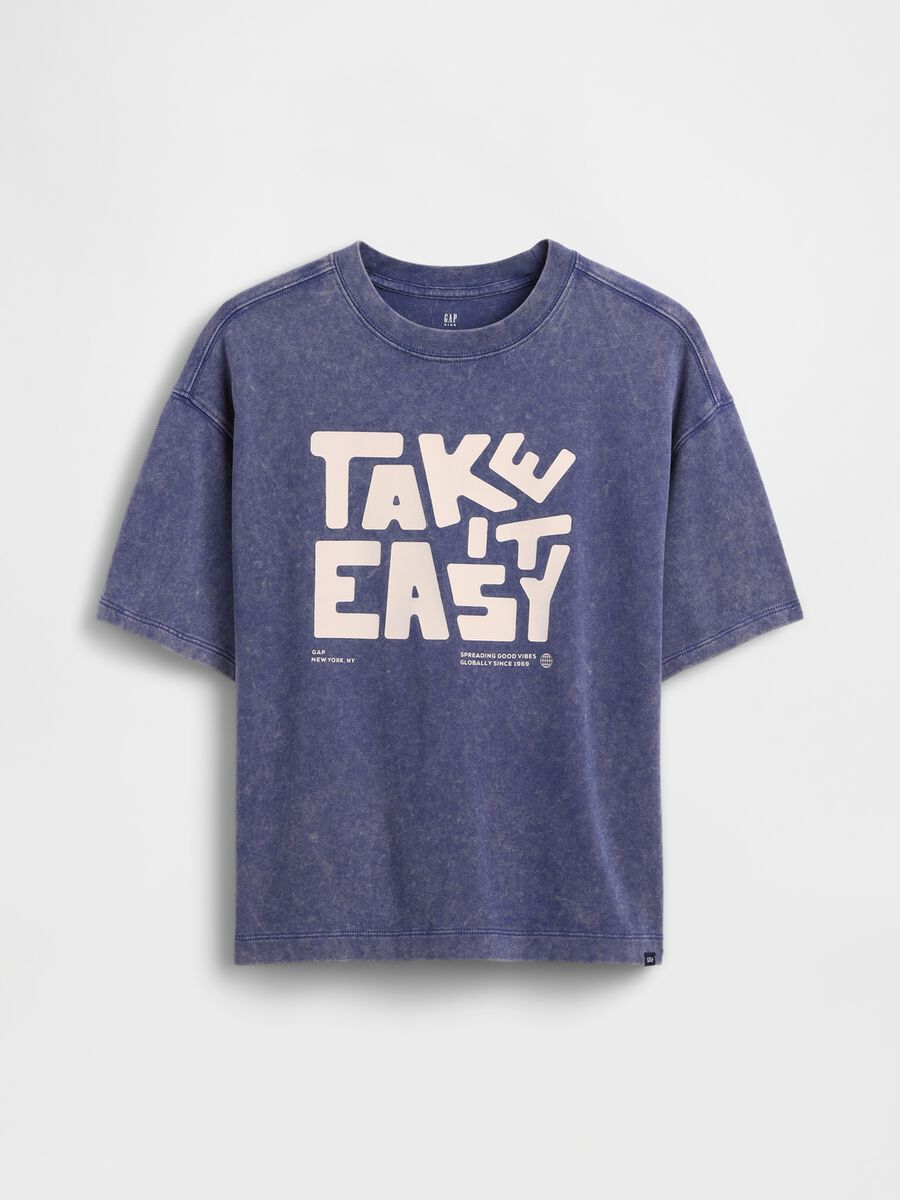 T-shirt a maniche corte in puro cotone Boy_0