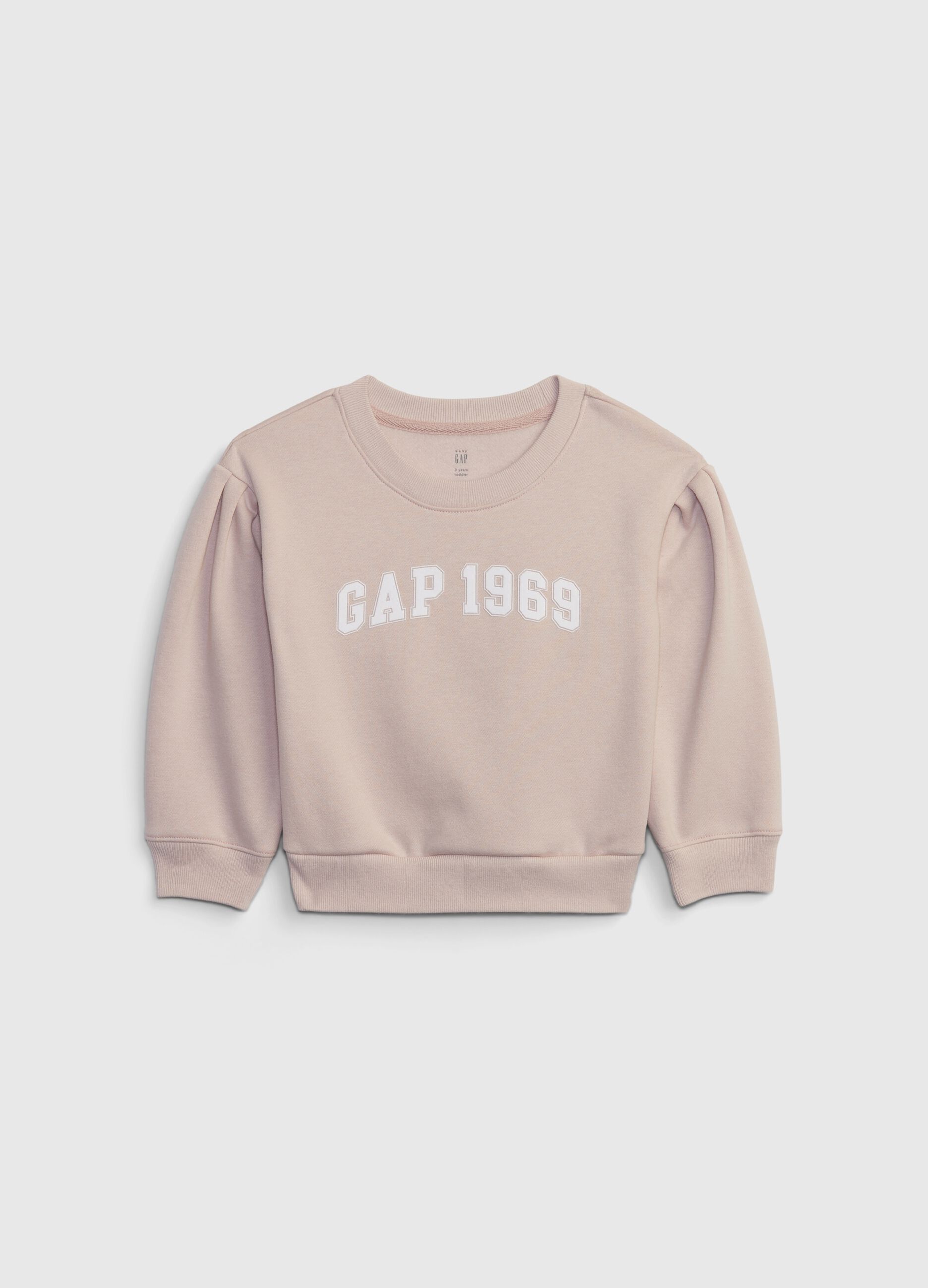 Cotton sweatshirt with logo print