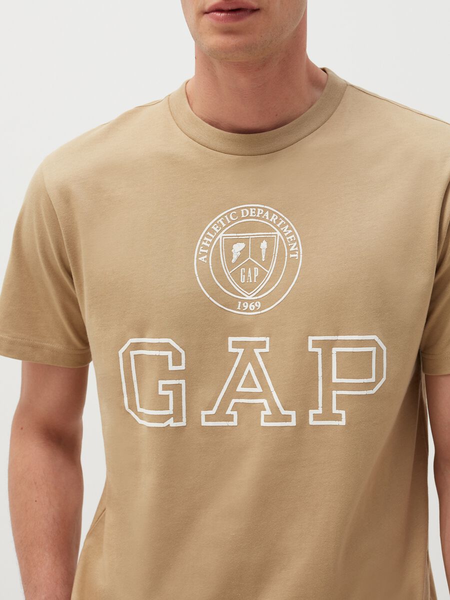 T-shirt con stampa logo Uomo_1