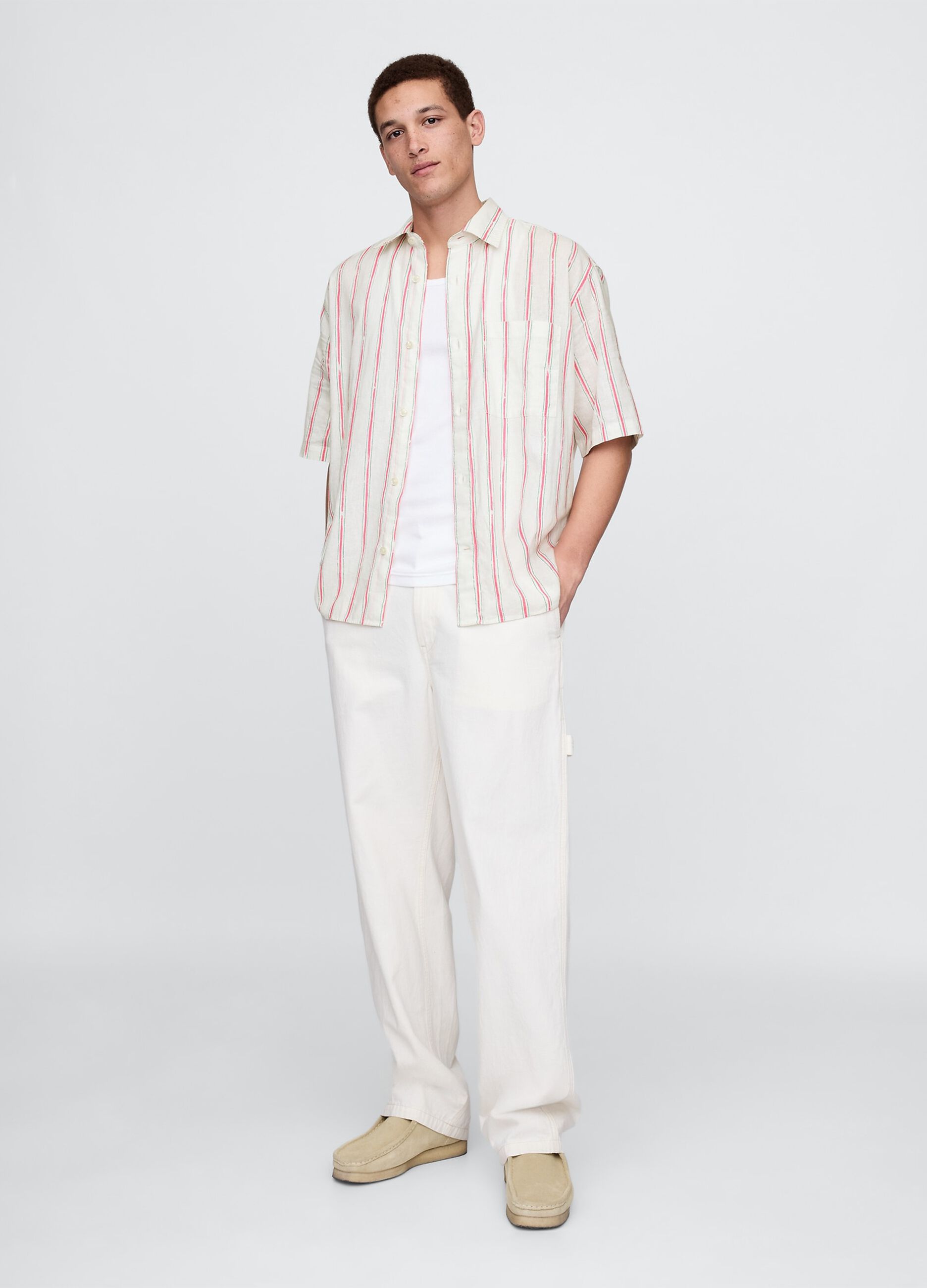 Camicia a righe in cotone_1
