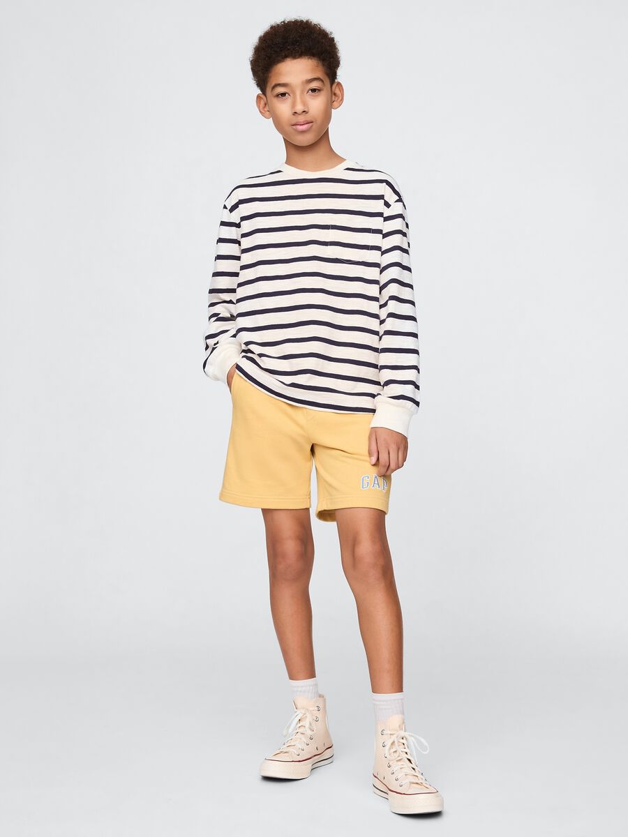 Yellow GAP Kids Cotton Blend Shorts Boy_0