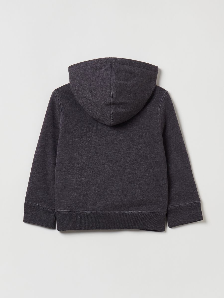 Full-zip in felpa con cappuccio Bimbo_1