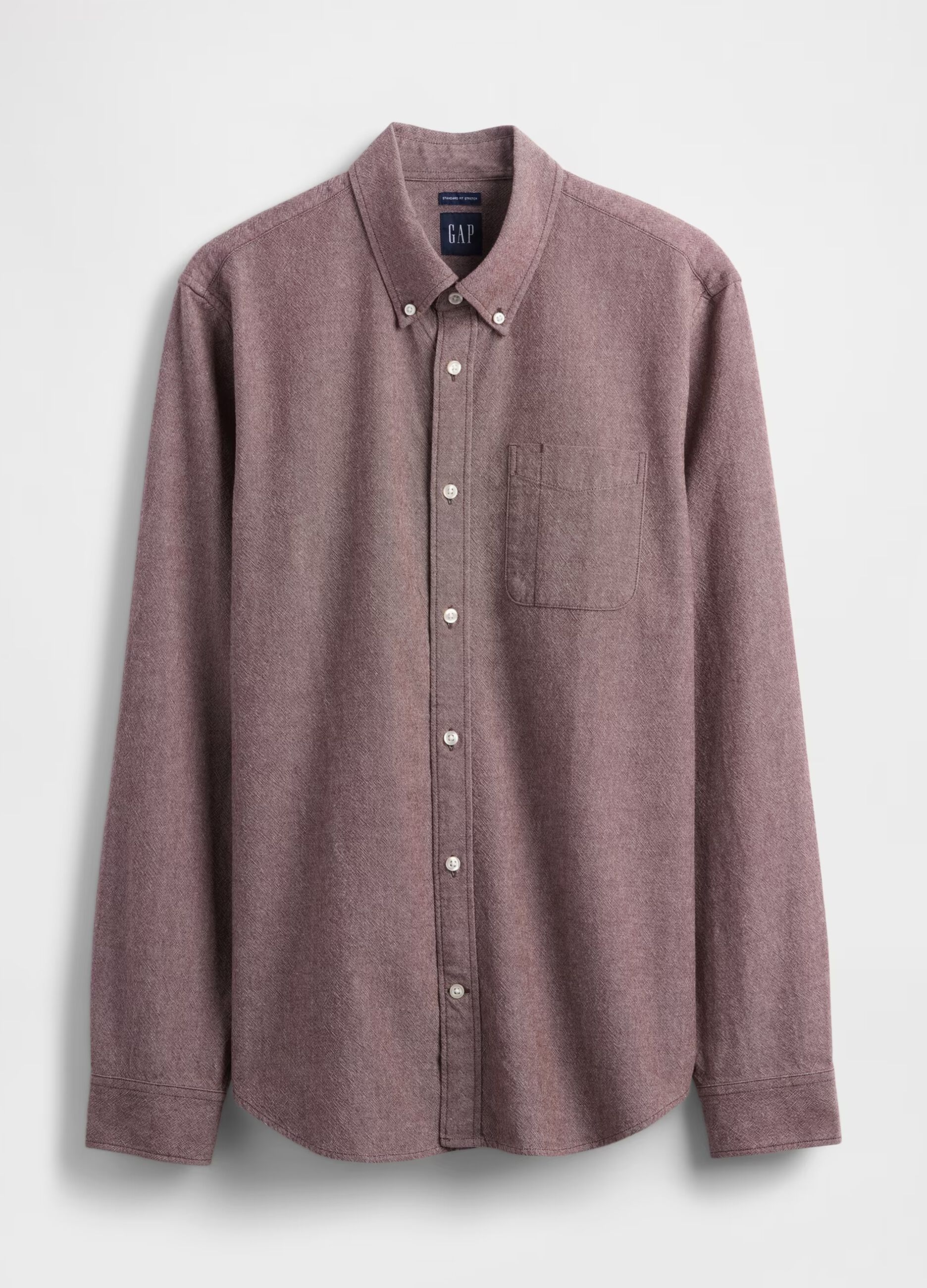 Camicia marrone elasticizzata