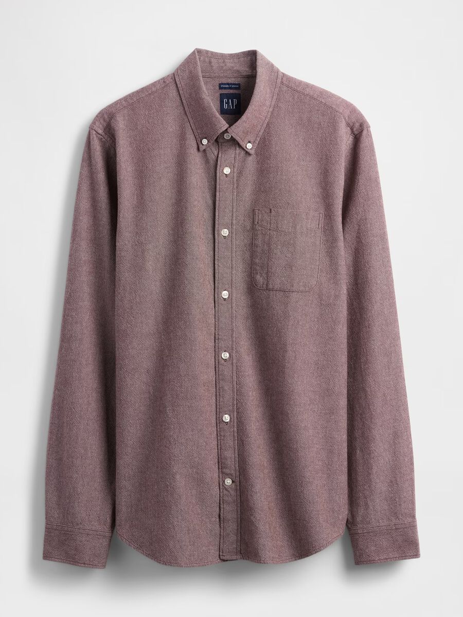 Camicia marrone elasticizzata Uomo_3