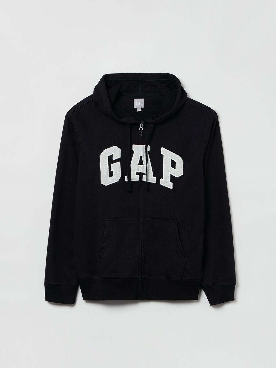 French terry full-zip hoodie Man_1