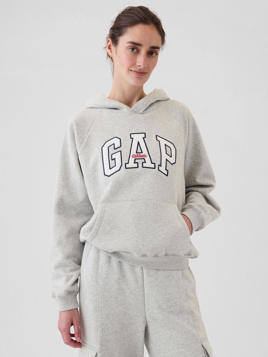 Felpa con cappuccio maniche raglan Donna_0