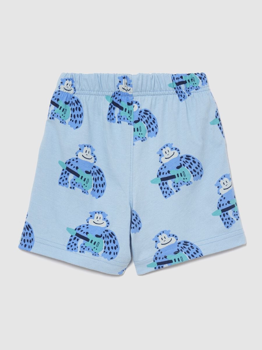 Shorts in puro cotone con stampa Bimbo_1