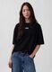 T-shirt in puro cotone a maniche corte con logo GAP_0