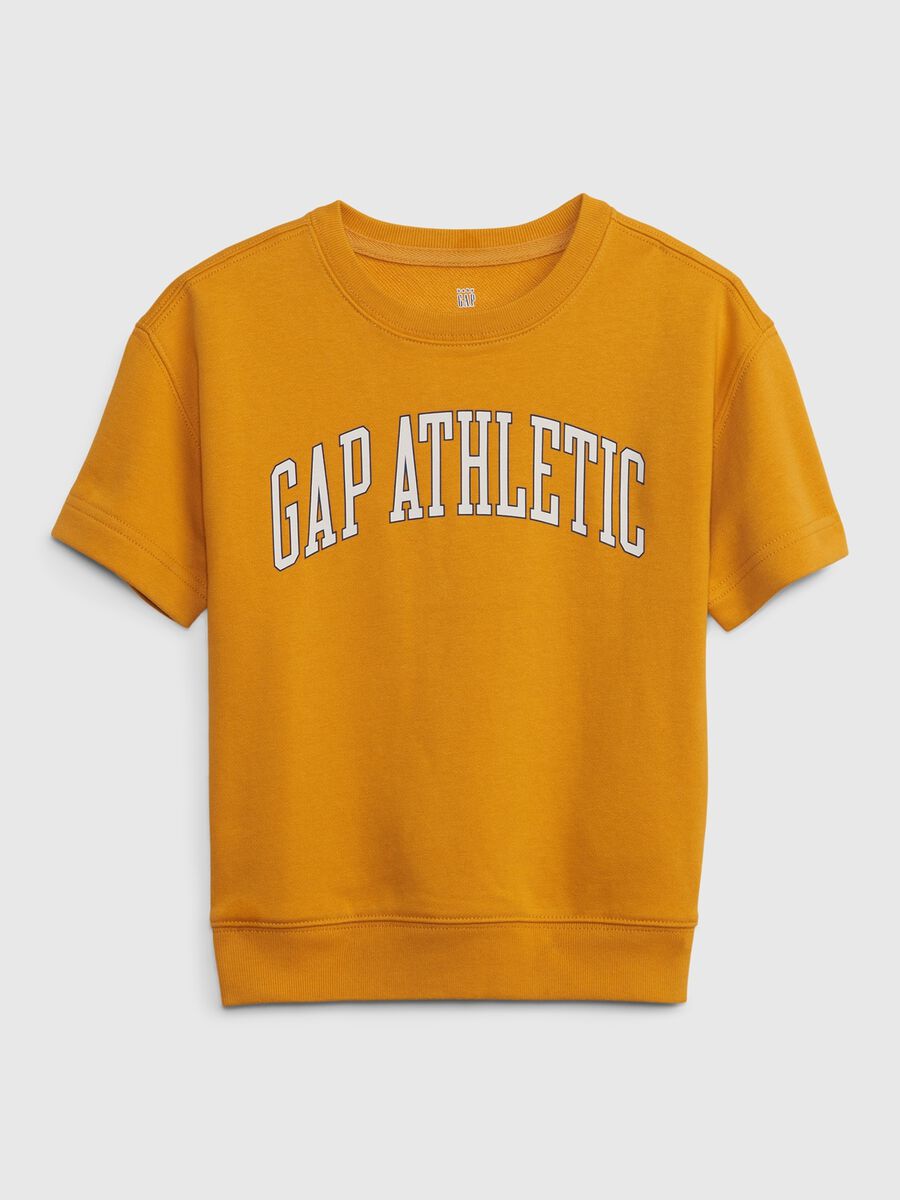 Short-sleeved sweatshirt with Athletic logo Newborn Boy_0