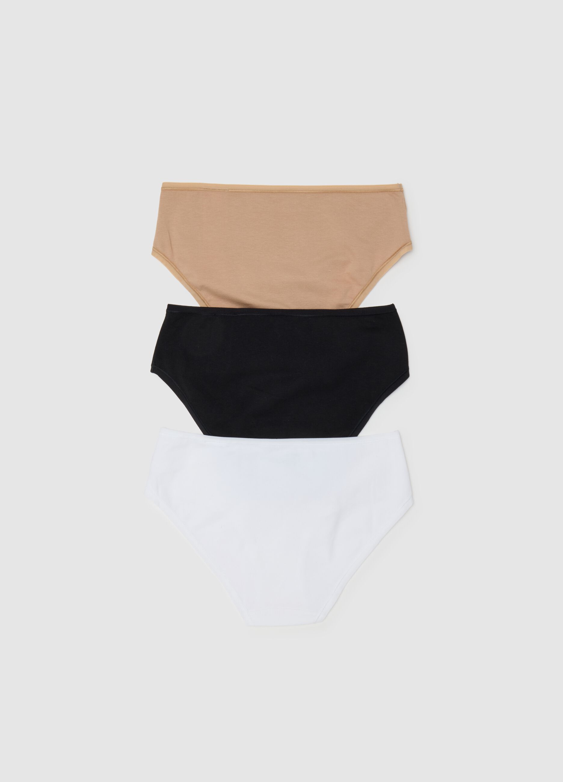 Tripack culotte in cotone bio stretch