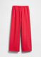 Red Cotton Blend Trousers_4