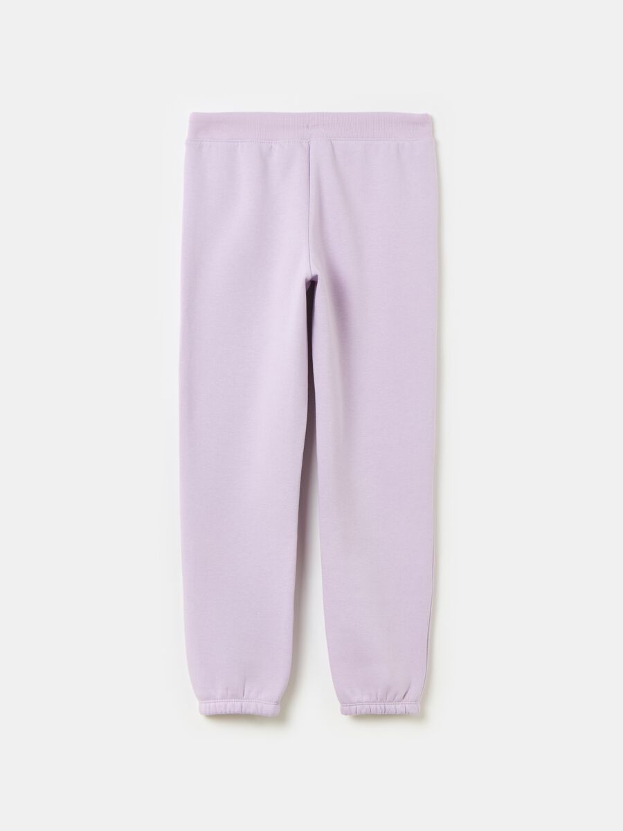 Joggers in felpa ricamo logo Bambina_1