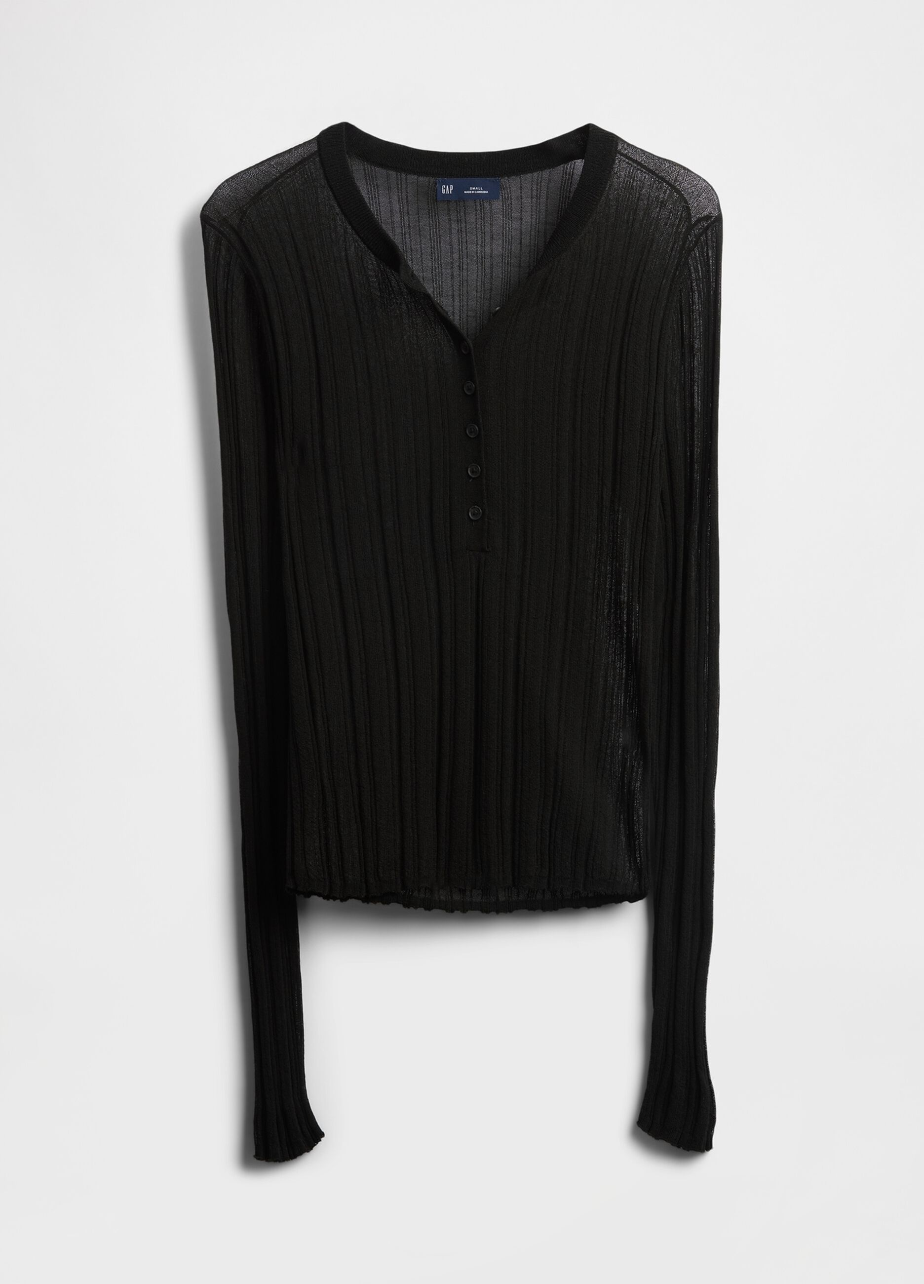 Black Sweater with Transparent Details_4