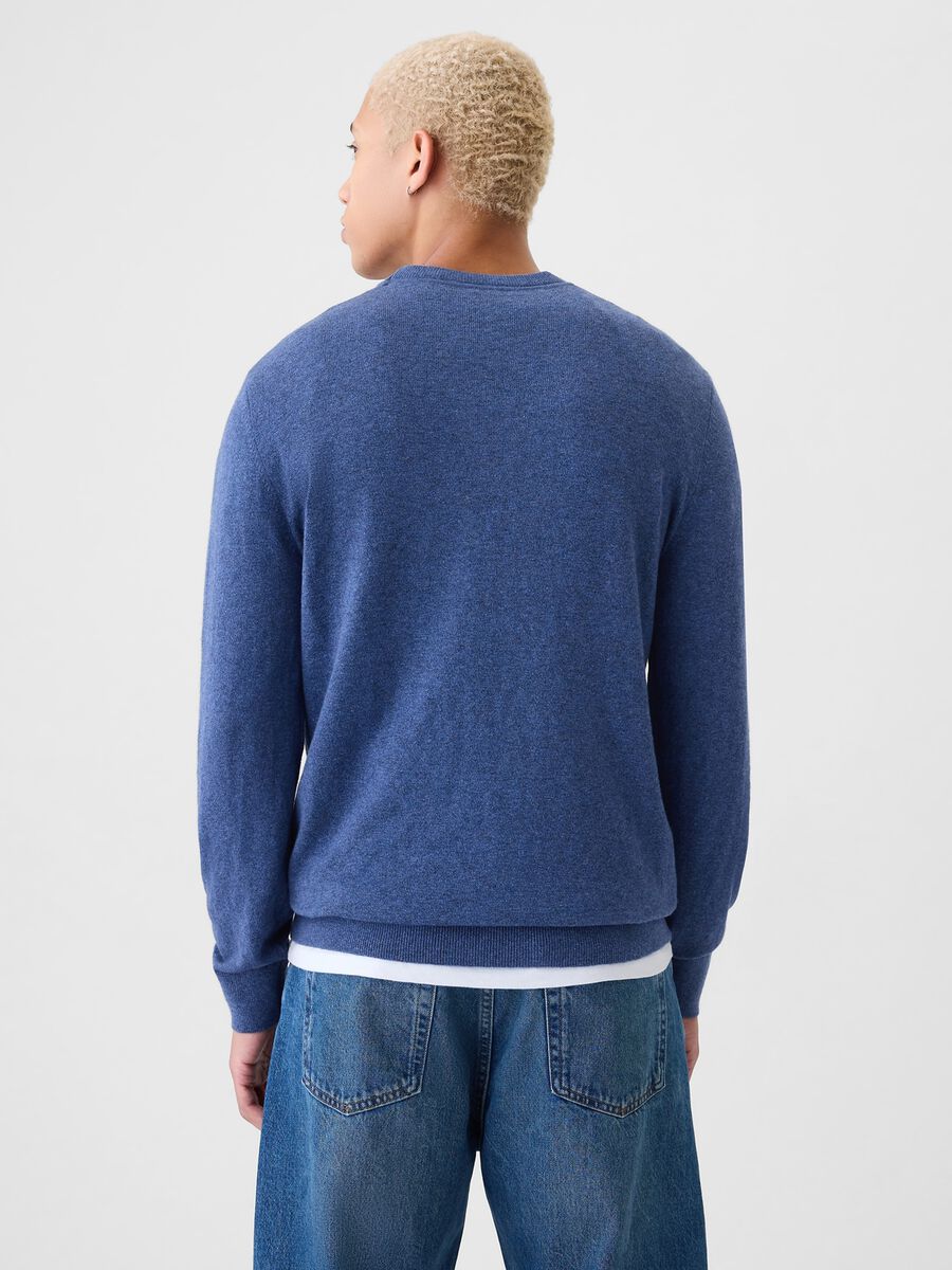 Pullover mélange con scollo rotondo Uomo_2