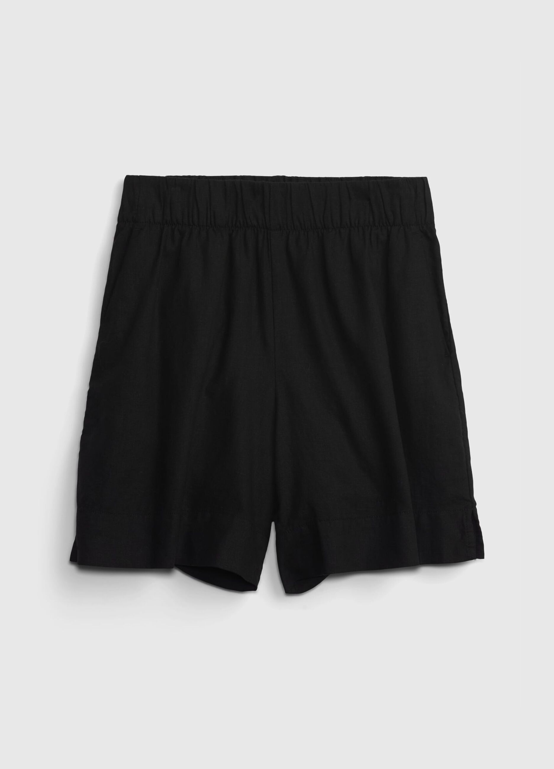 Shorts pull on in lino e viscosa_5