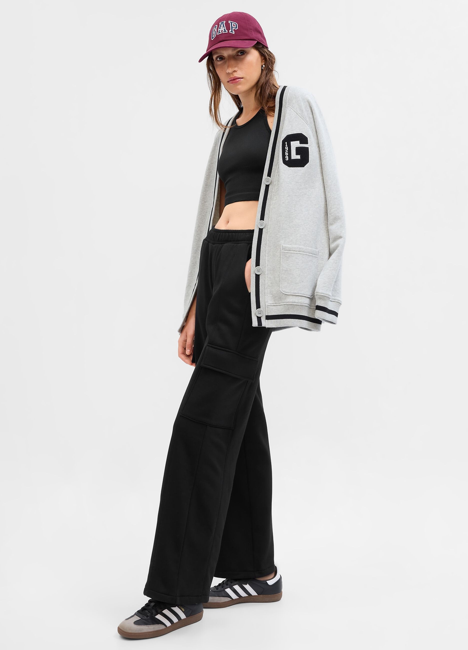 Joggers cargo in felpa