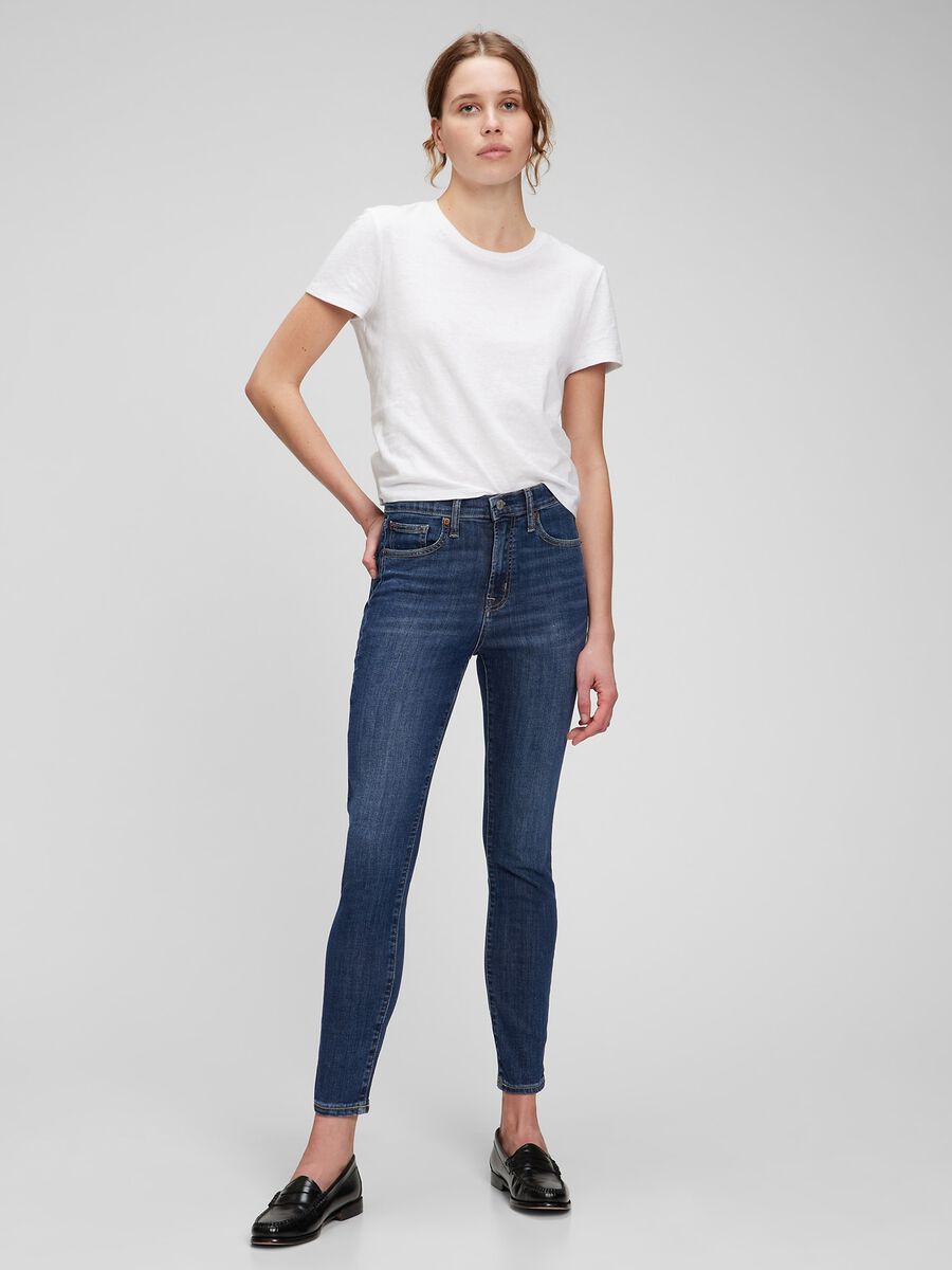 High-waist, skinny-fit stretch jeans Woman_0