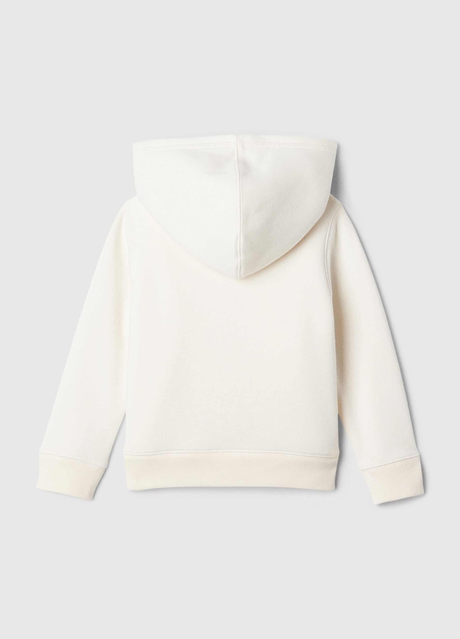 Full-zip sweatshirt and hood with sherpa lining_1