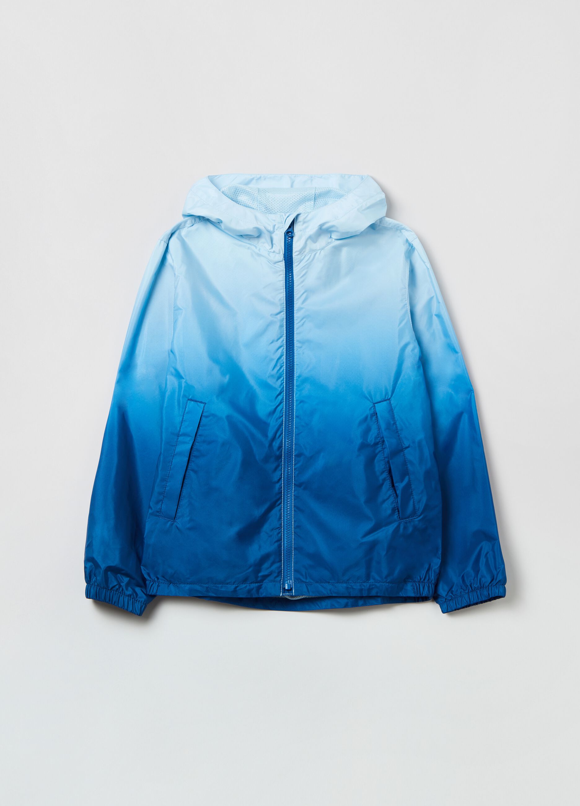 Full-zip jacket with degradé effect_0