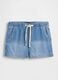 Shorts denim in misto cotone e lyocell_1
