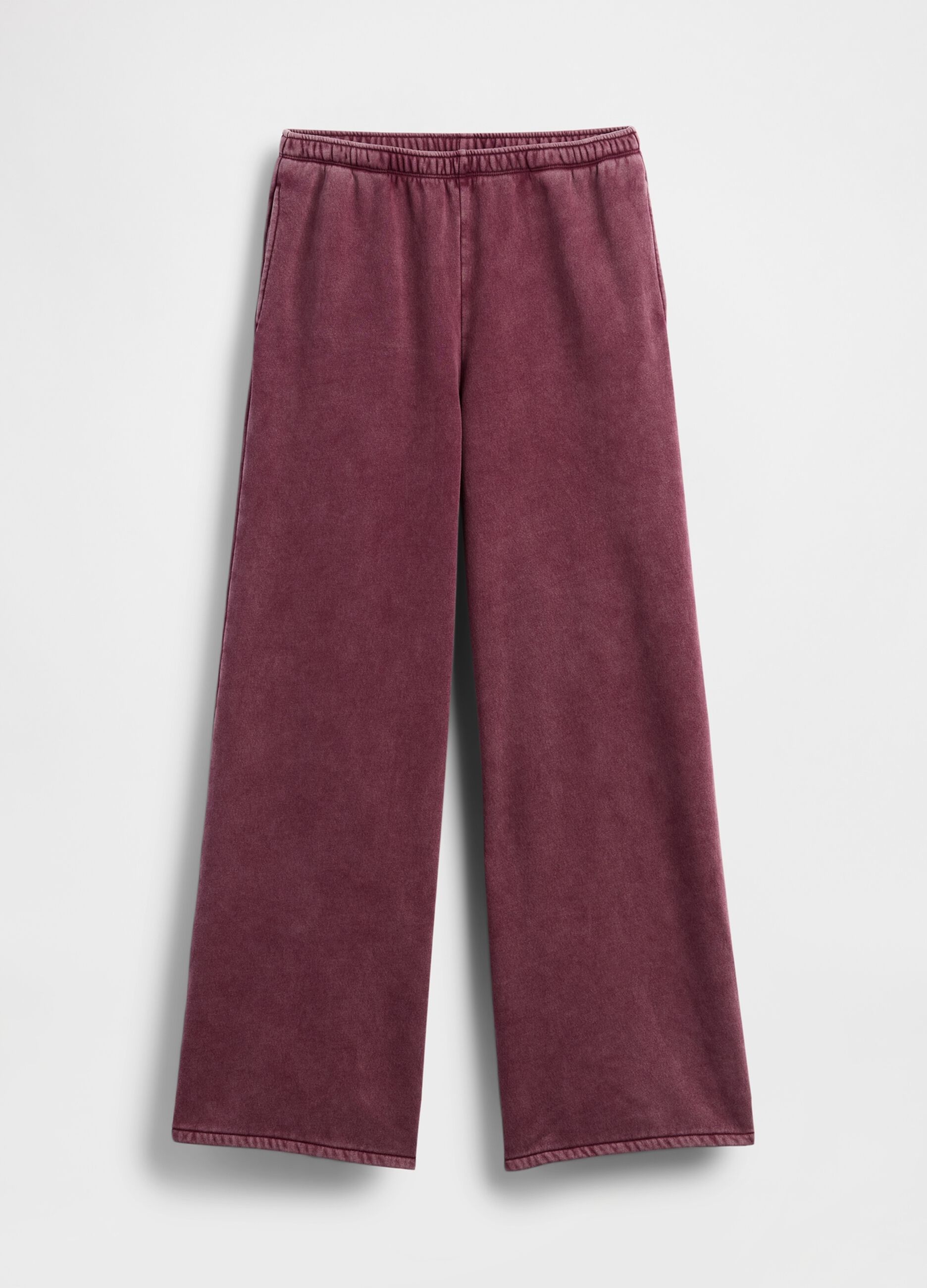 Pantaloni viola in misto cotone e poliestere_4