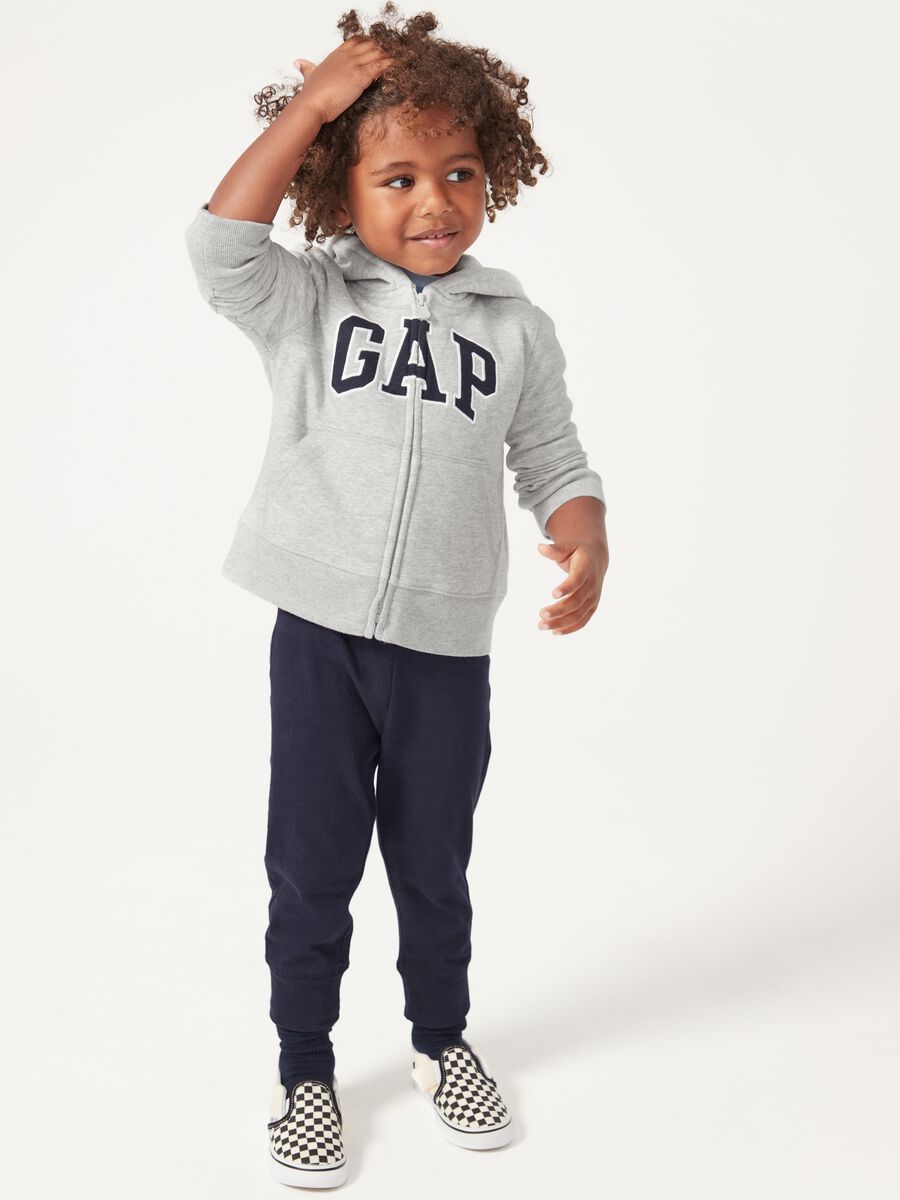 Full-zip plush hoodie Baby Boy_0