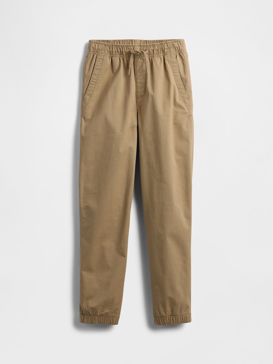 Pantaloni beige elasticizzati per bambino Bambino_4