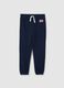 Blue joggers with logo_0