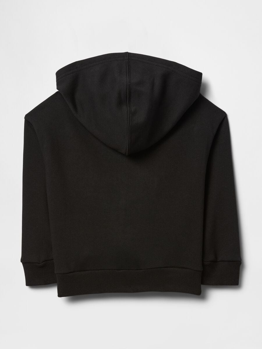 Felpa con logo GAP, cappuccio e zip in misto cotone Bimbo_1