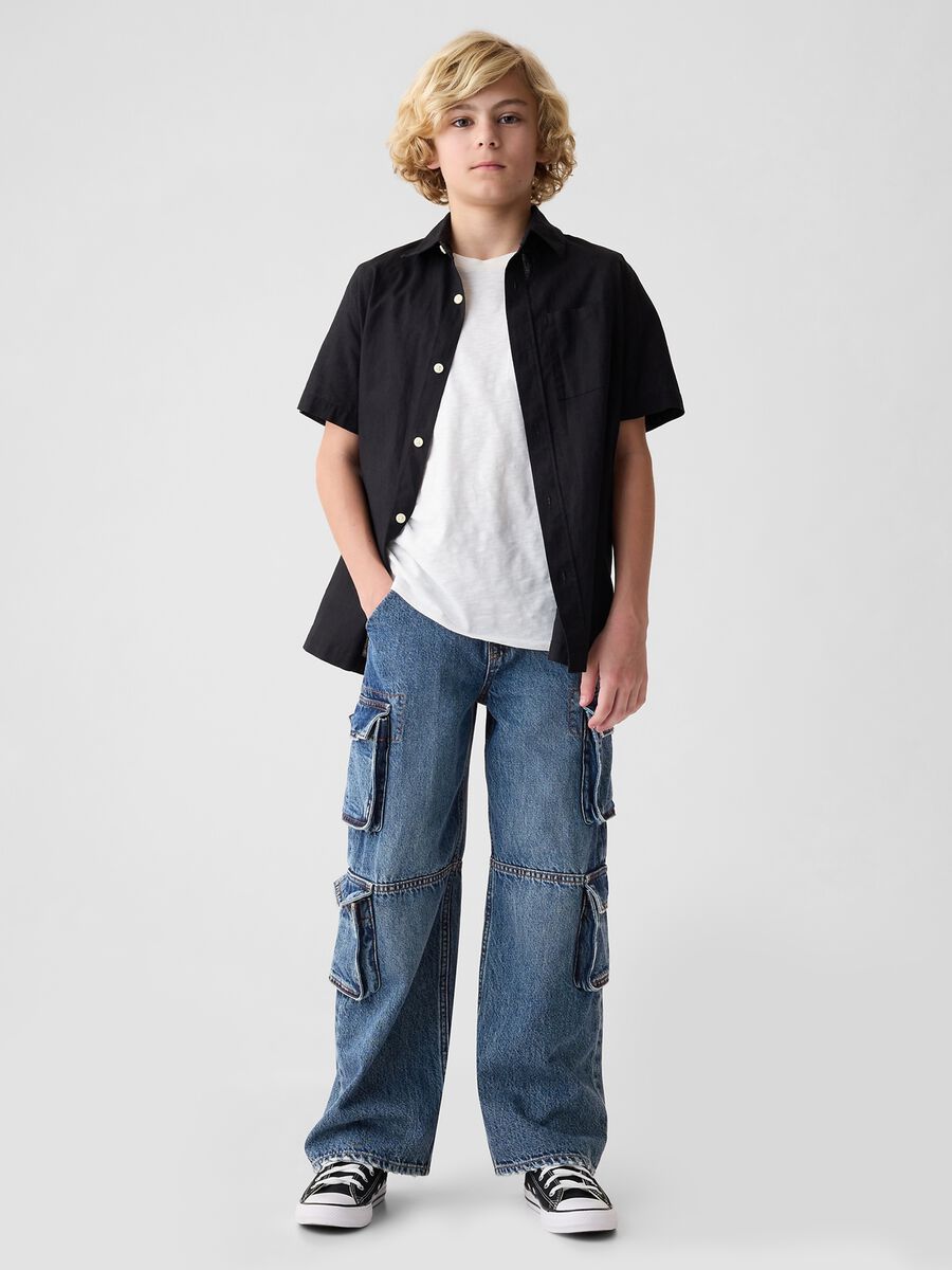 Jeans baggy fit modello tasconato Bambino_0