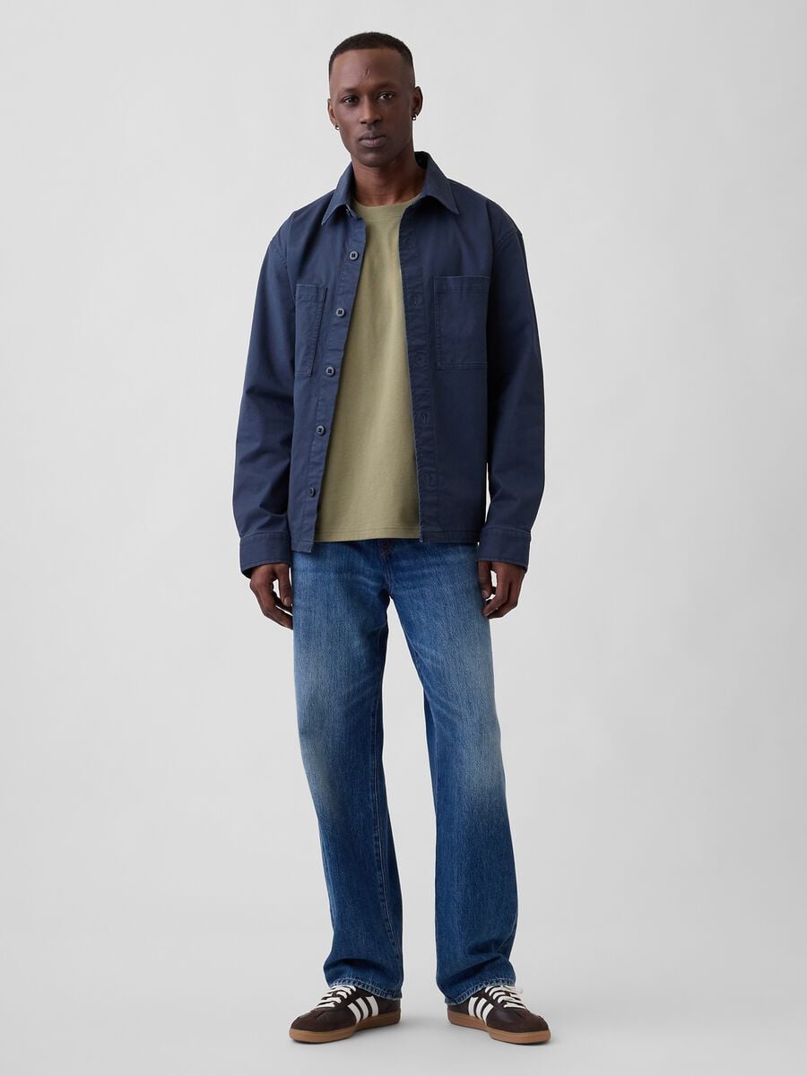 T-shirt a maniche corte in cotone con logo GAP Uomo_2