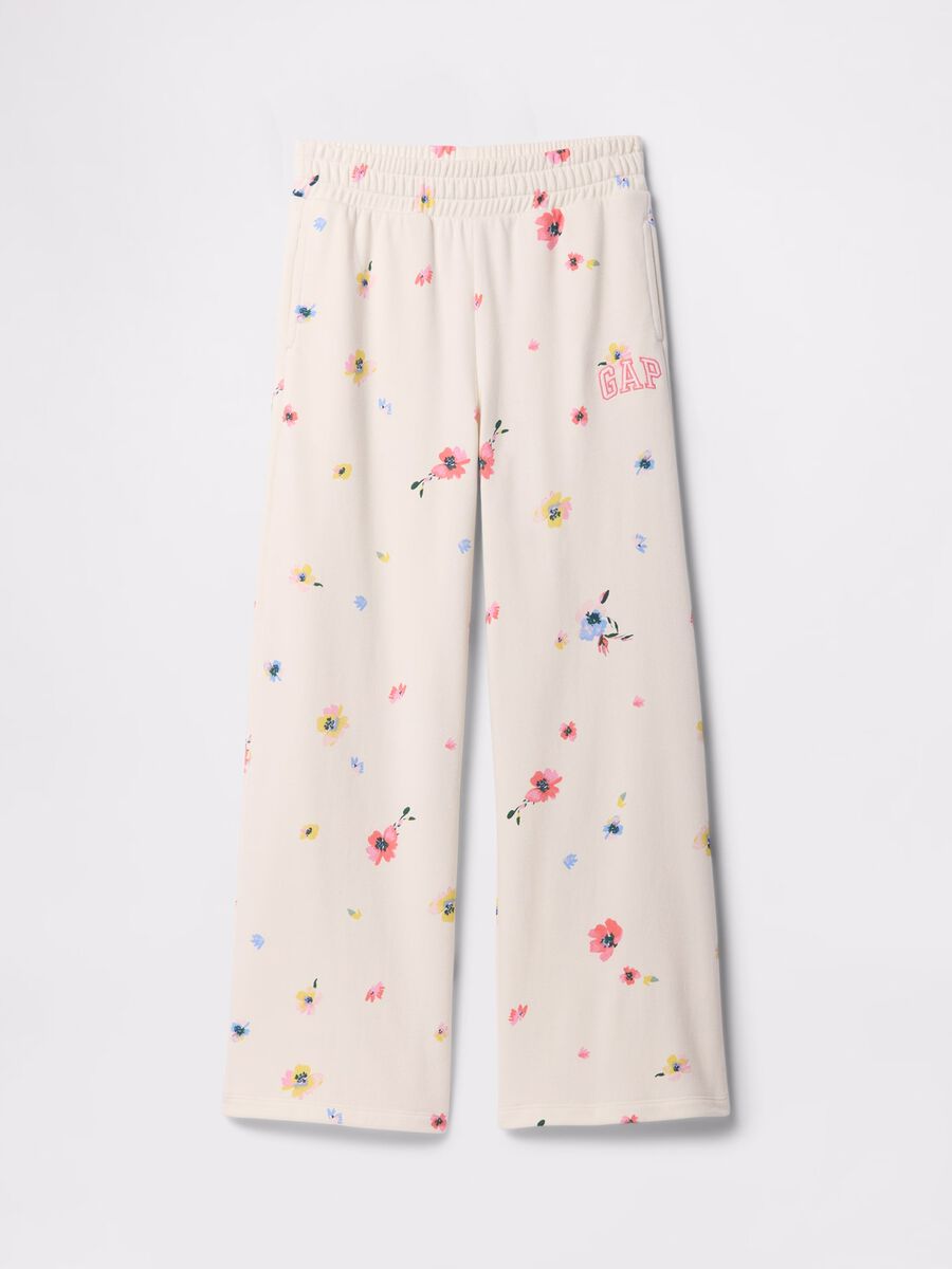 Pantaloni larghi floreali Bambina_4