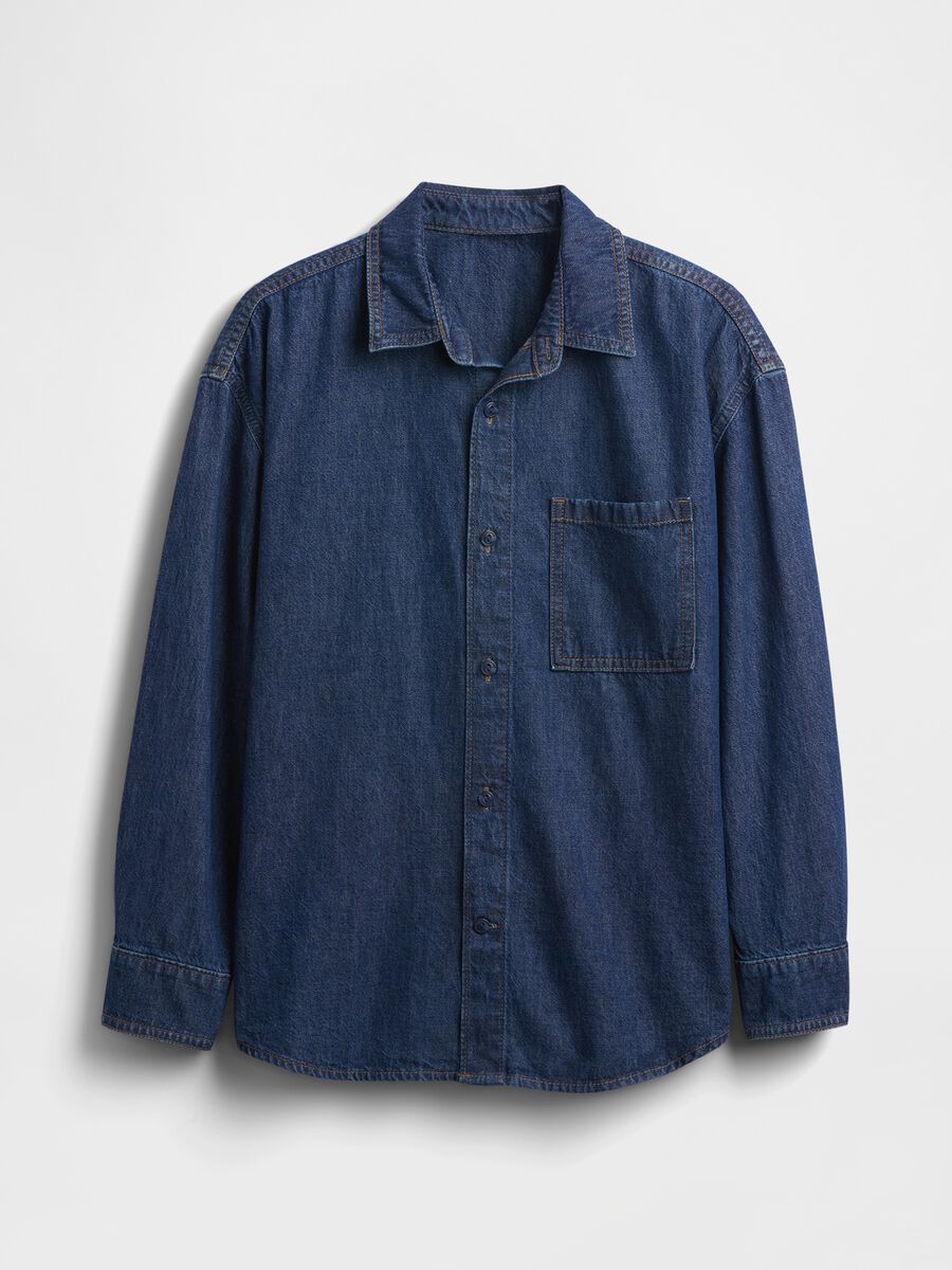 Long-sleeved denim shirt Boy_3