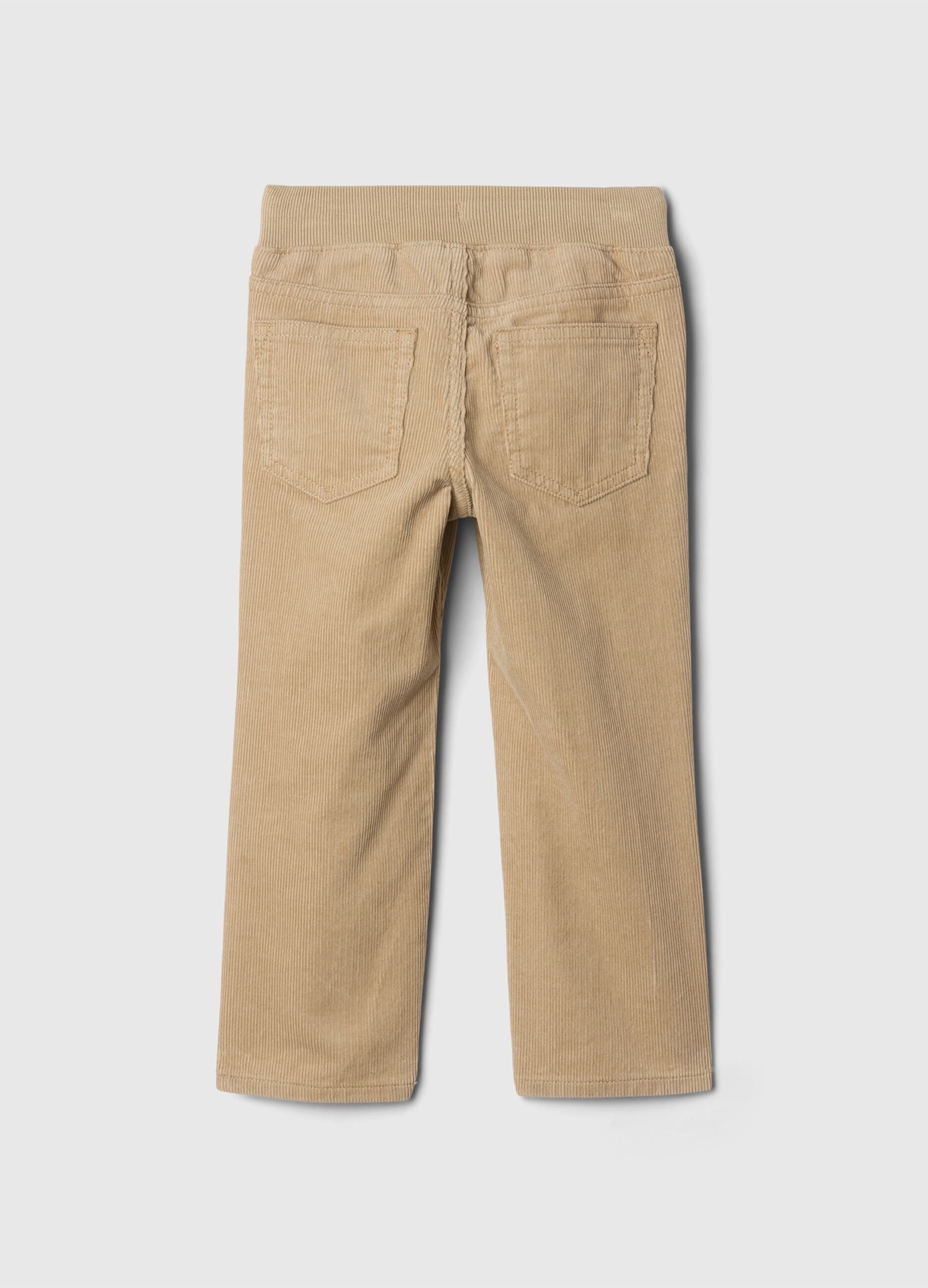 Pantalone in velluto con coulisse _1