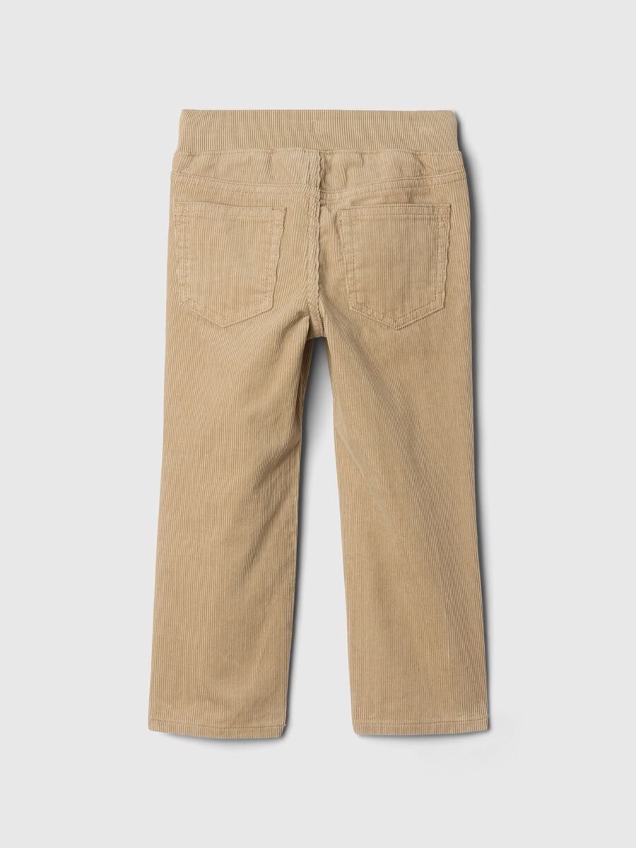 Velvet trousers with drawstring Baby Boy_1