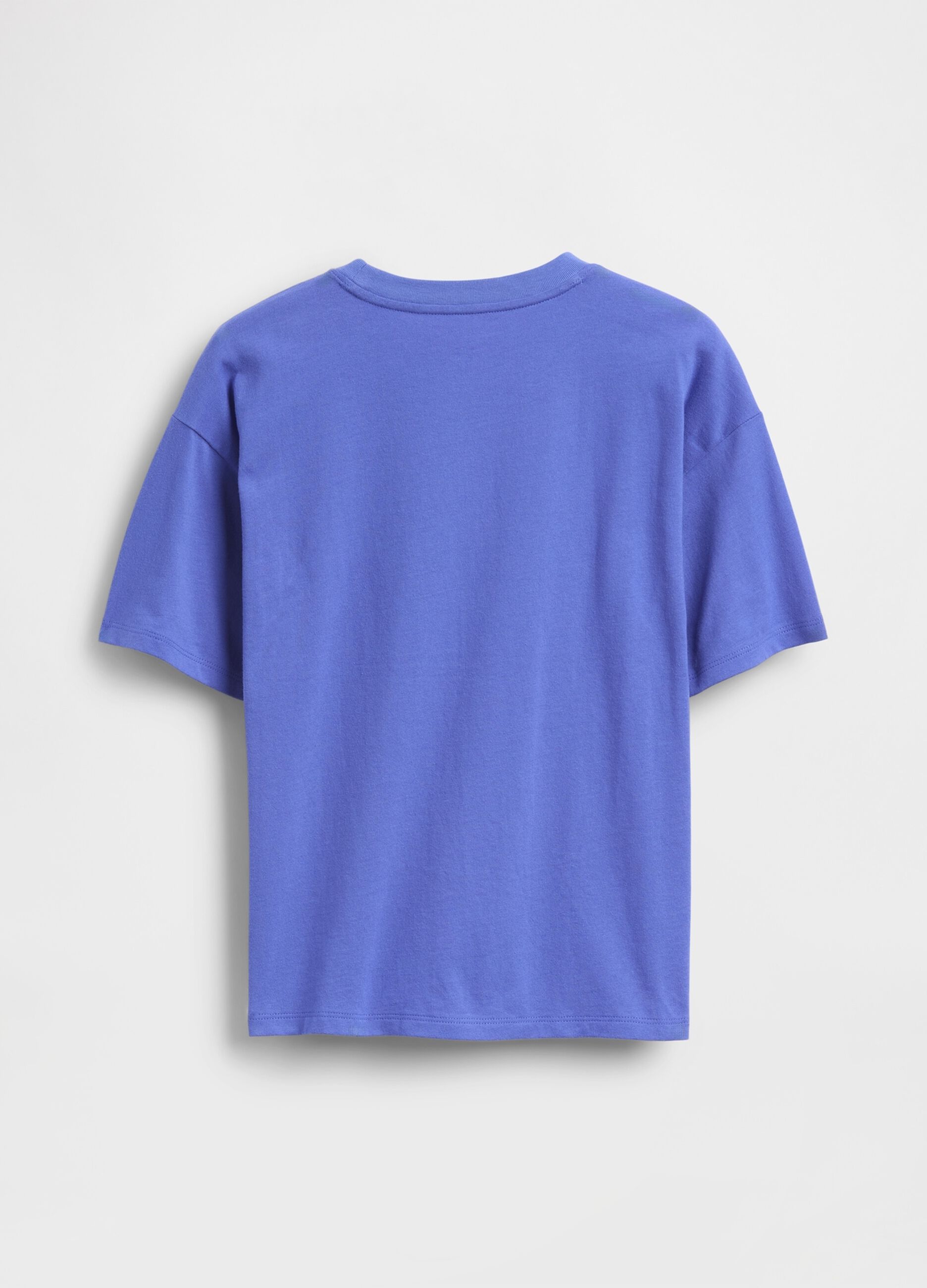 T-shirt blu con logo Gap_1