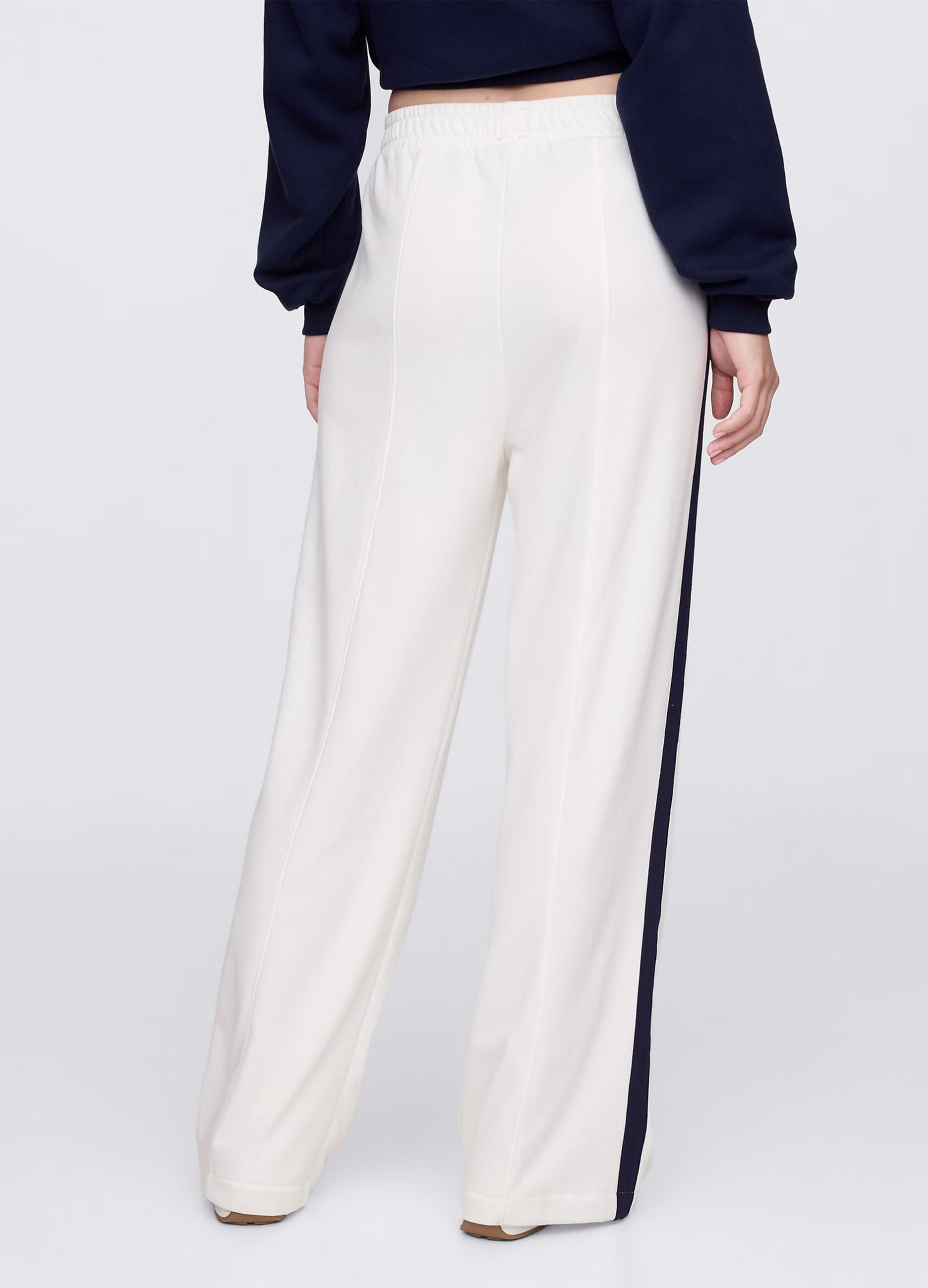 Pantaloni bianchi in misto cotone_2