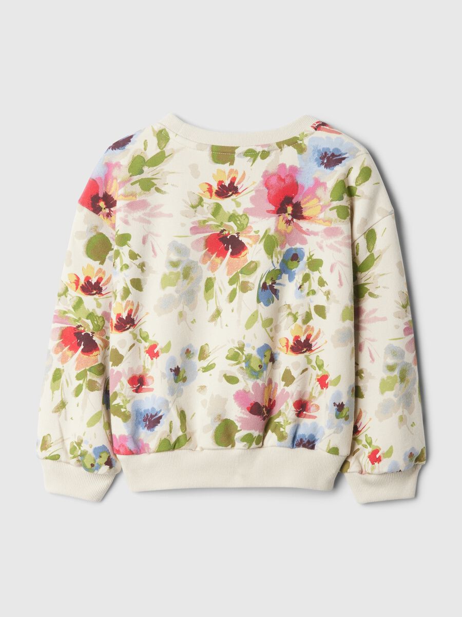 Floral sweatshirt in French terry Baby Girl_1