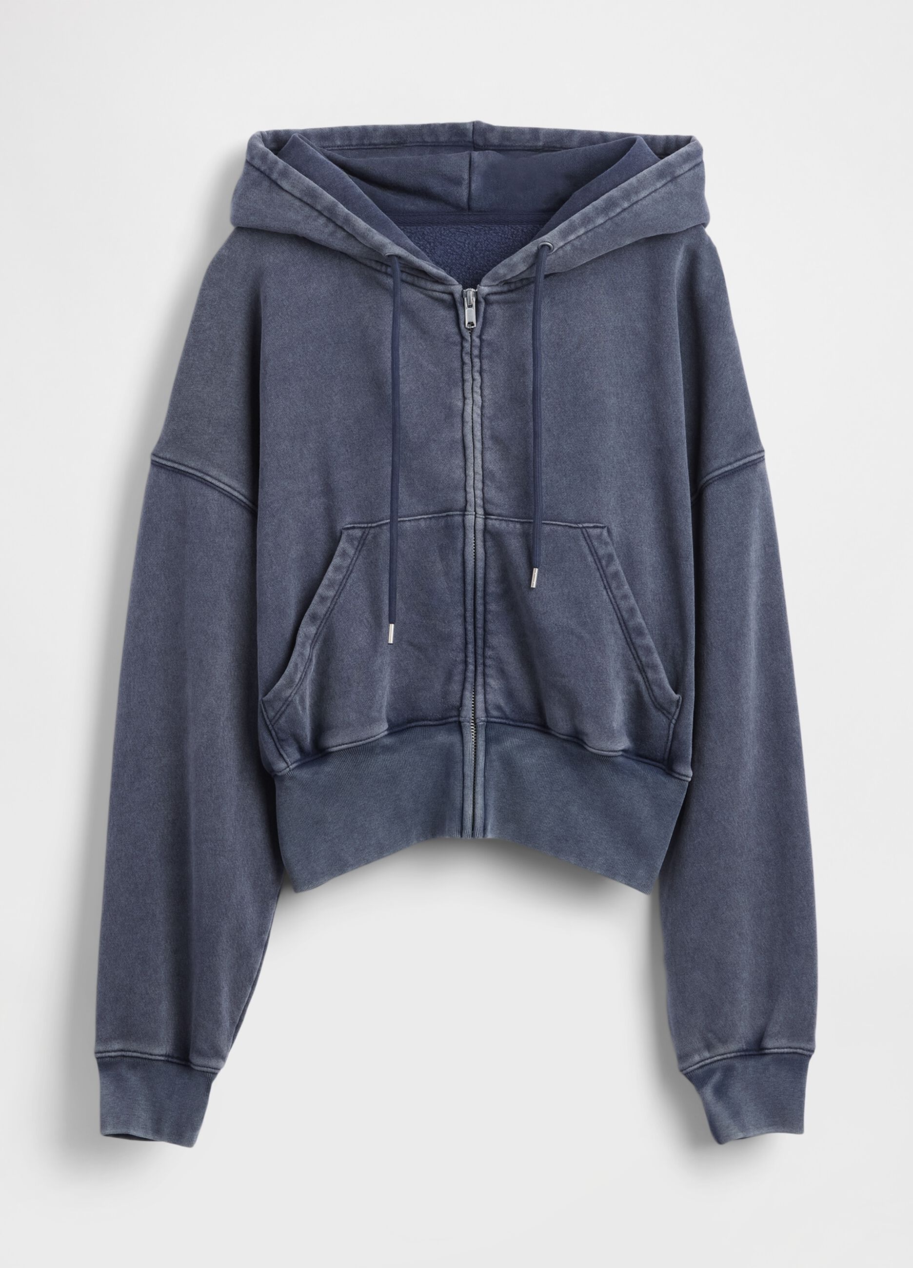 Grey hoodie with zip