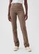 Pantalone straight a vita alta in corduroy_1