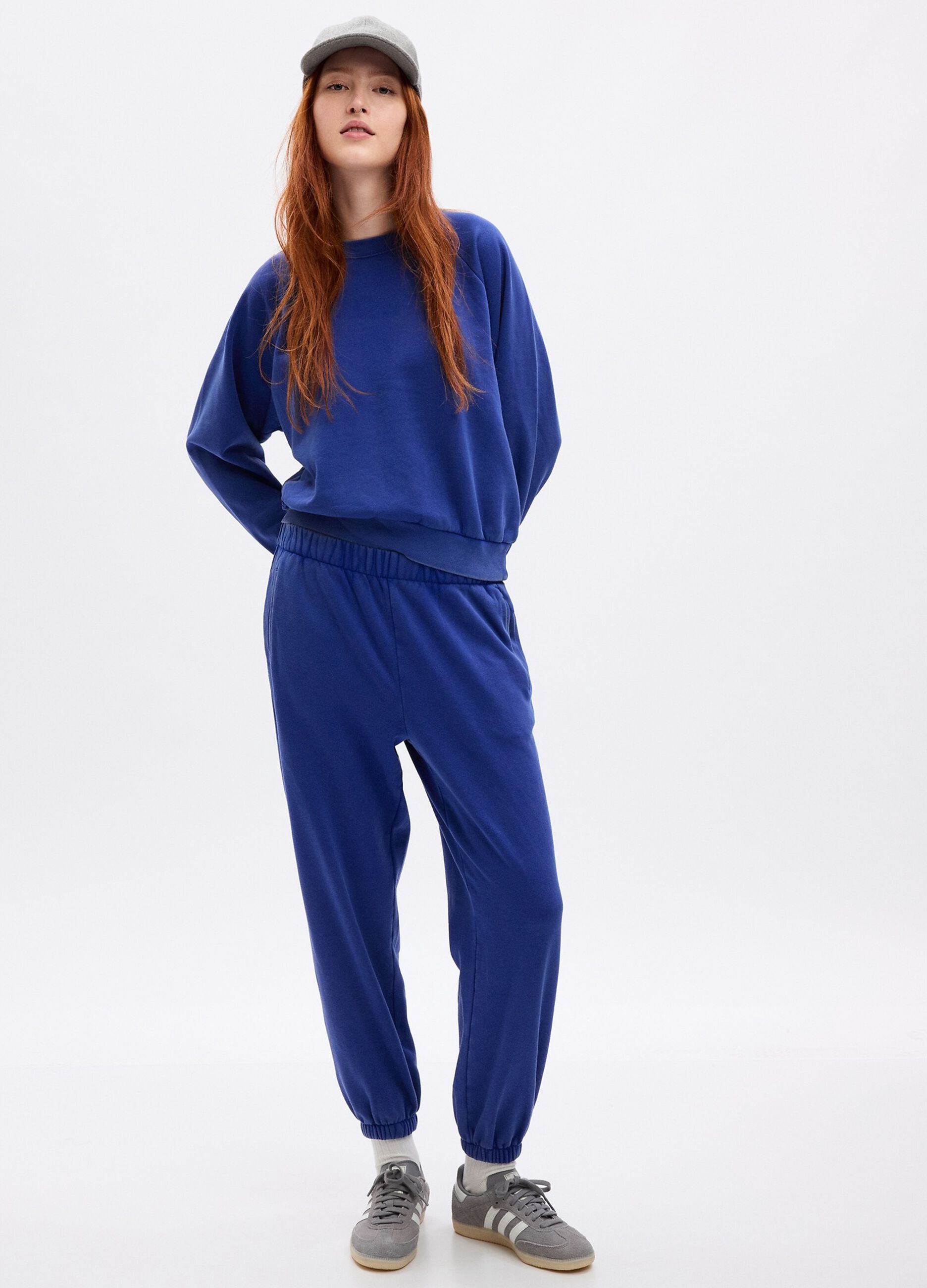 Joggers in felpa a vita alta