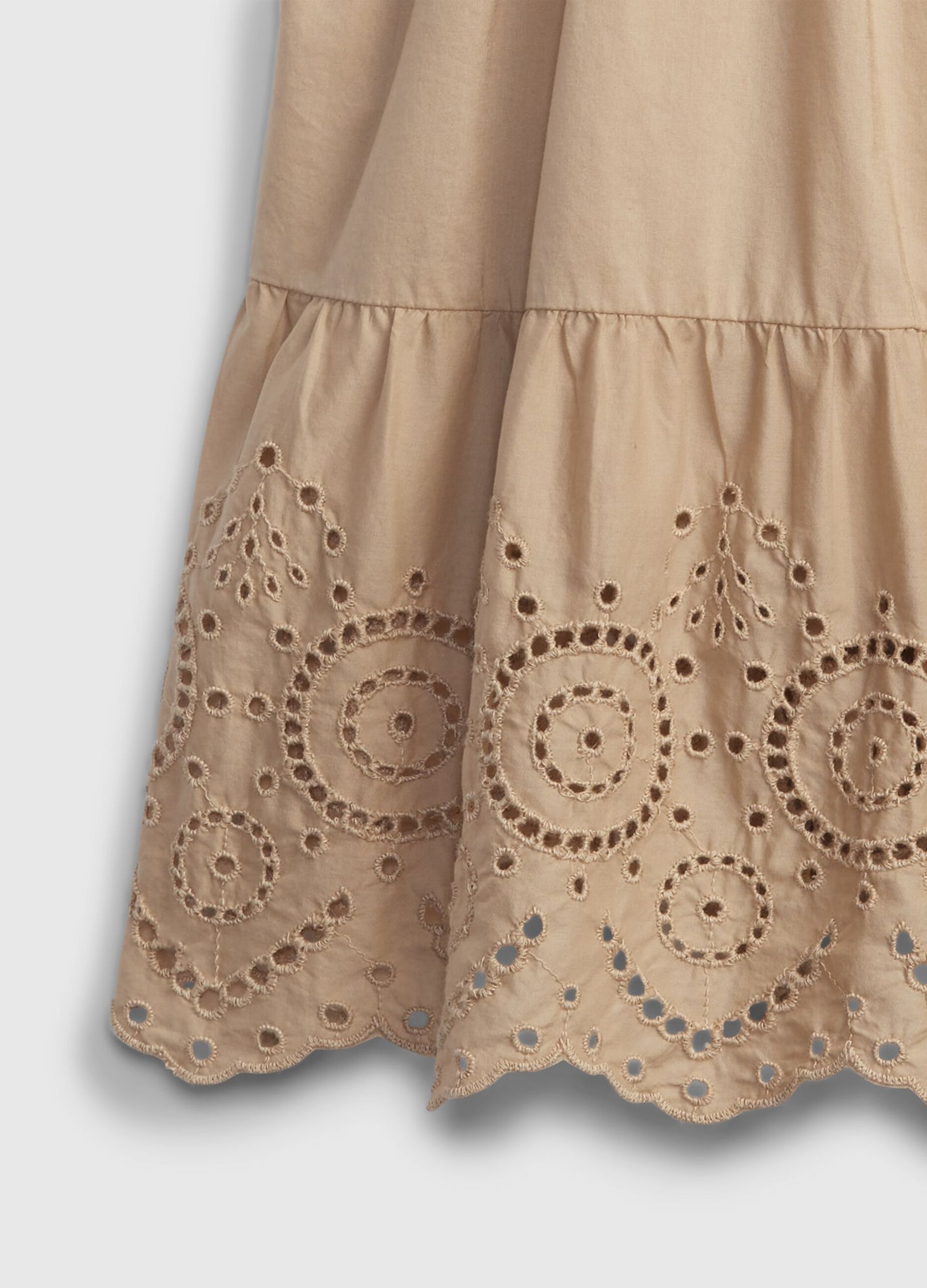 Dress with broderie anglaise flounce_2