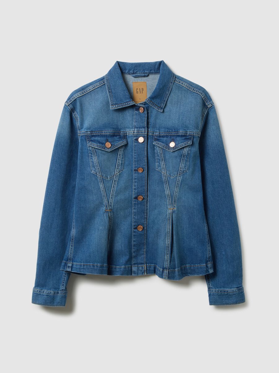 Stretch Denim Blue Jacket Woman_0