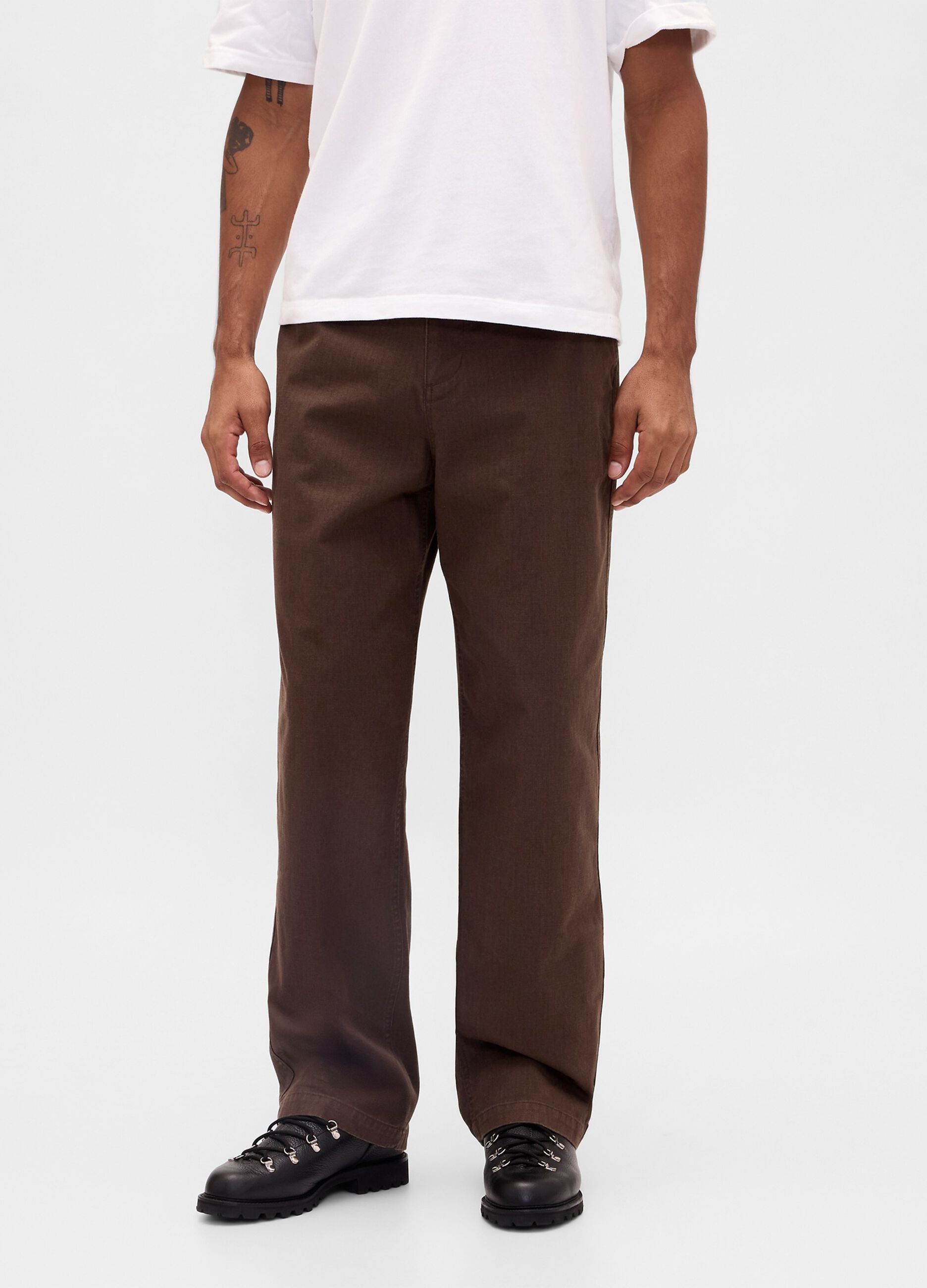 Pantaloni marroni in cotone_1