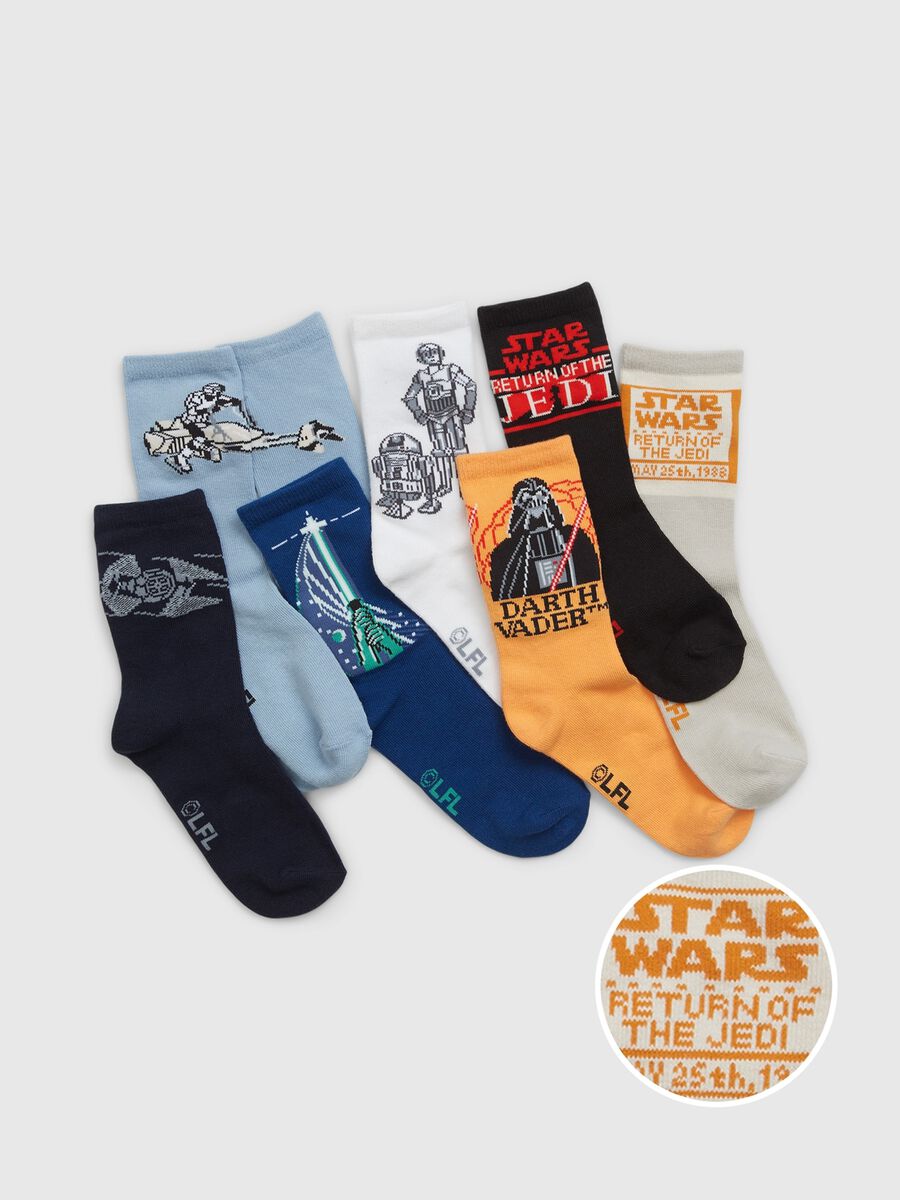 Seven-pair pack socks with Star Wars design_0