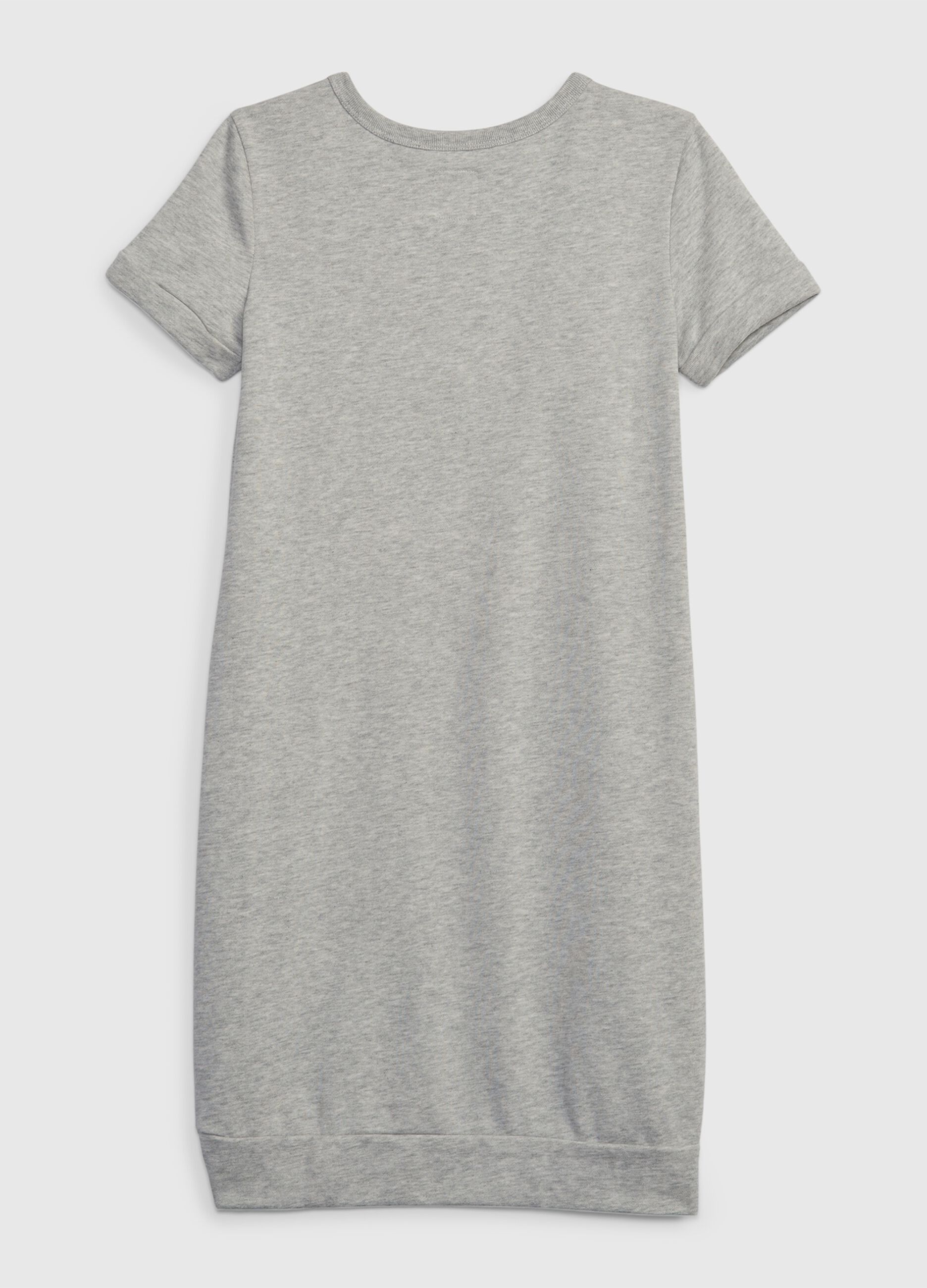 Short-sleeved dress with logo