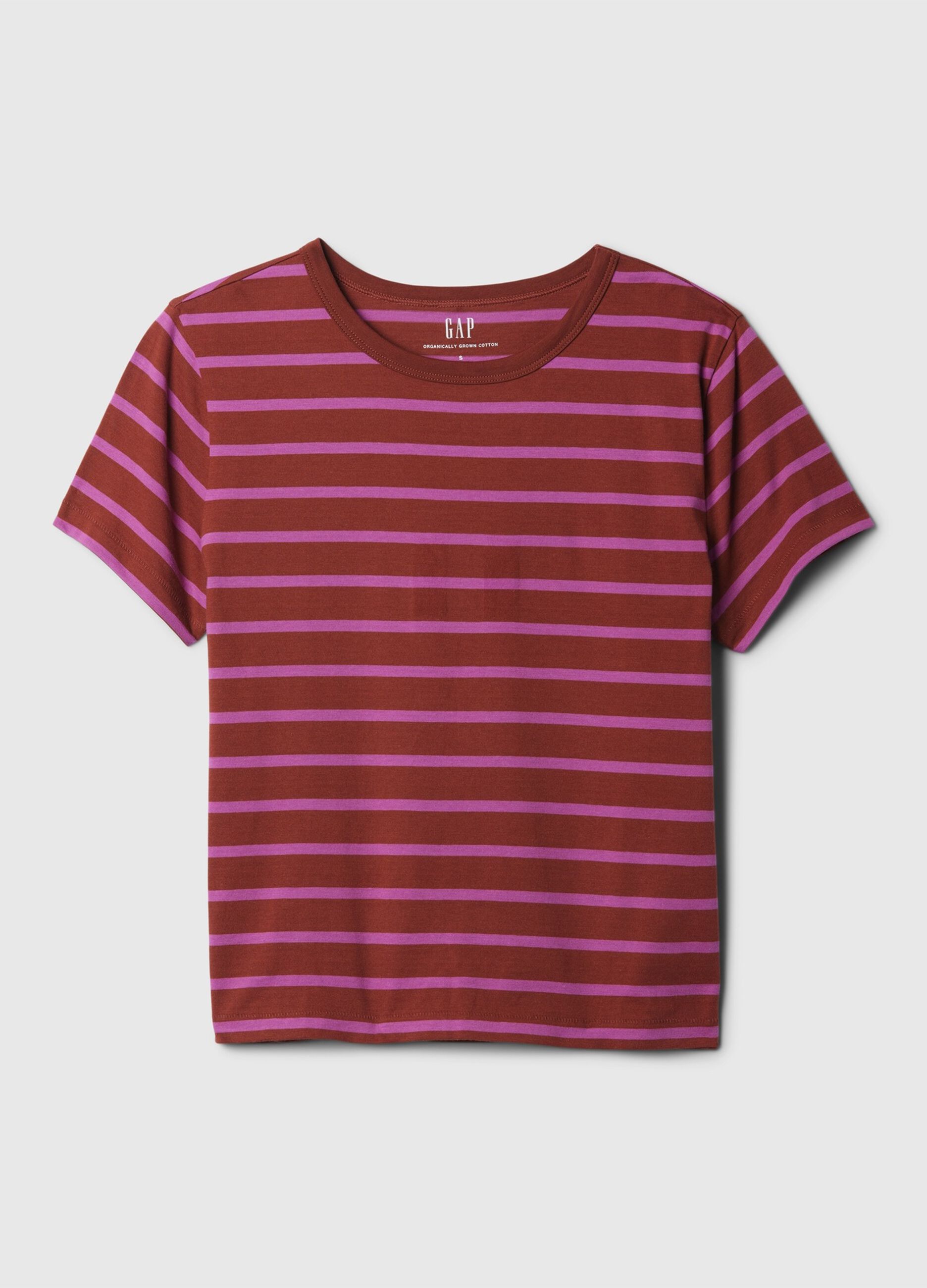 T-shirt in cotone bio con scollo rotondo_3