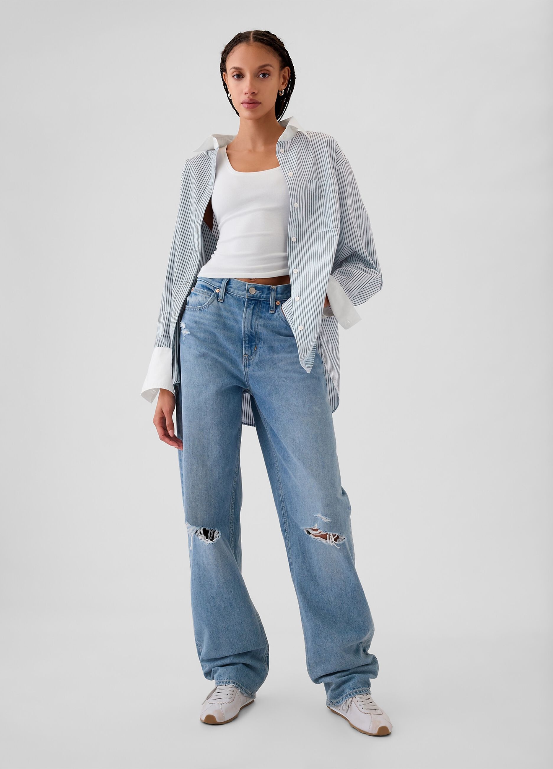 Camicia oversize a righe_1