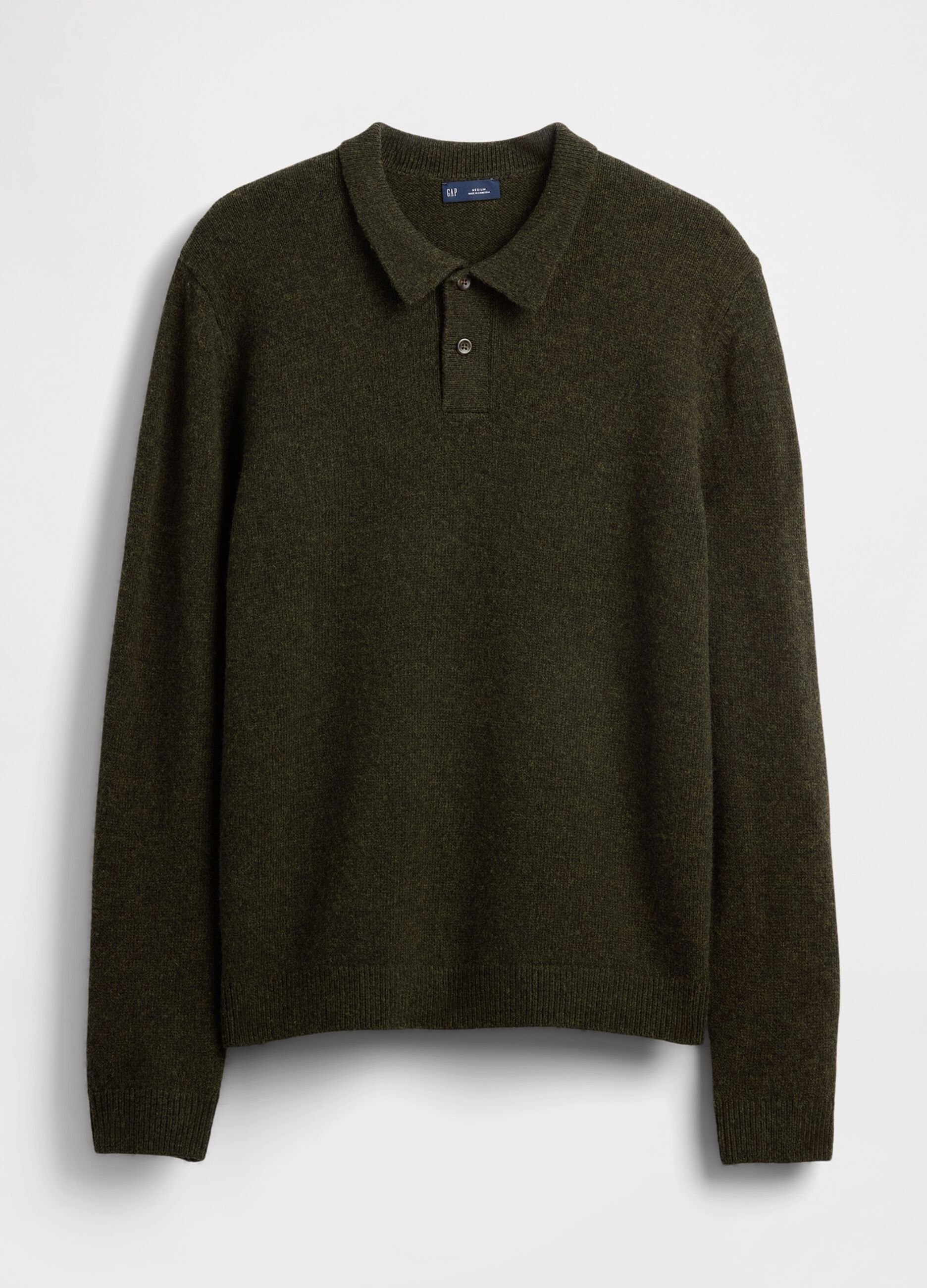 Maglione verde in lana